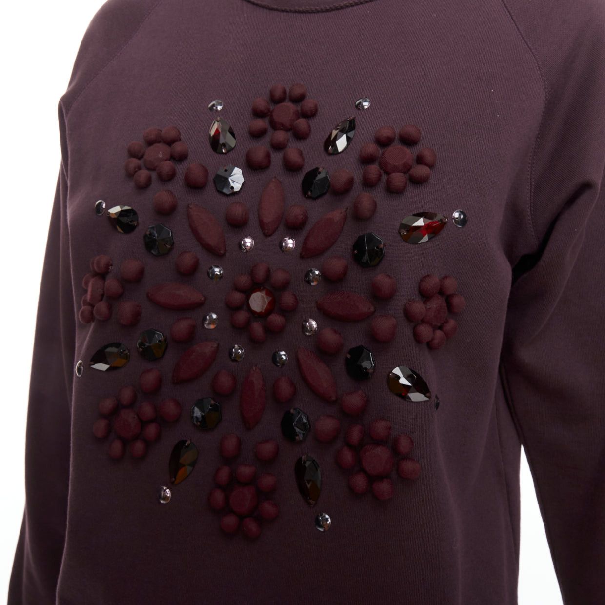 Lanvin LANVIN purple fabric wrapped crystal embellished pullover Size M / US 6-8 / IT 42-44 - 7 Thumbnail