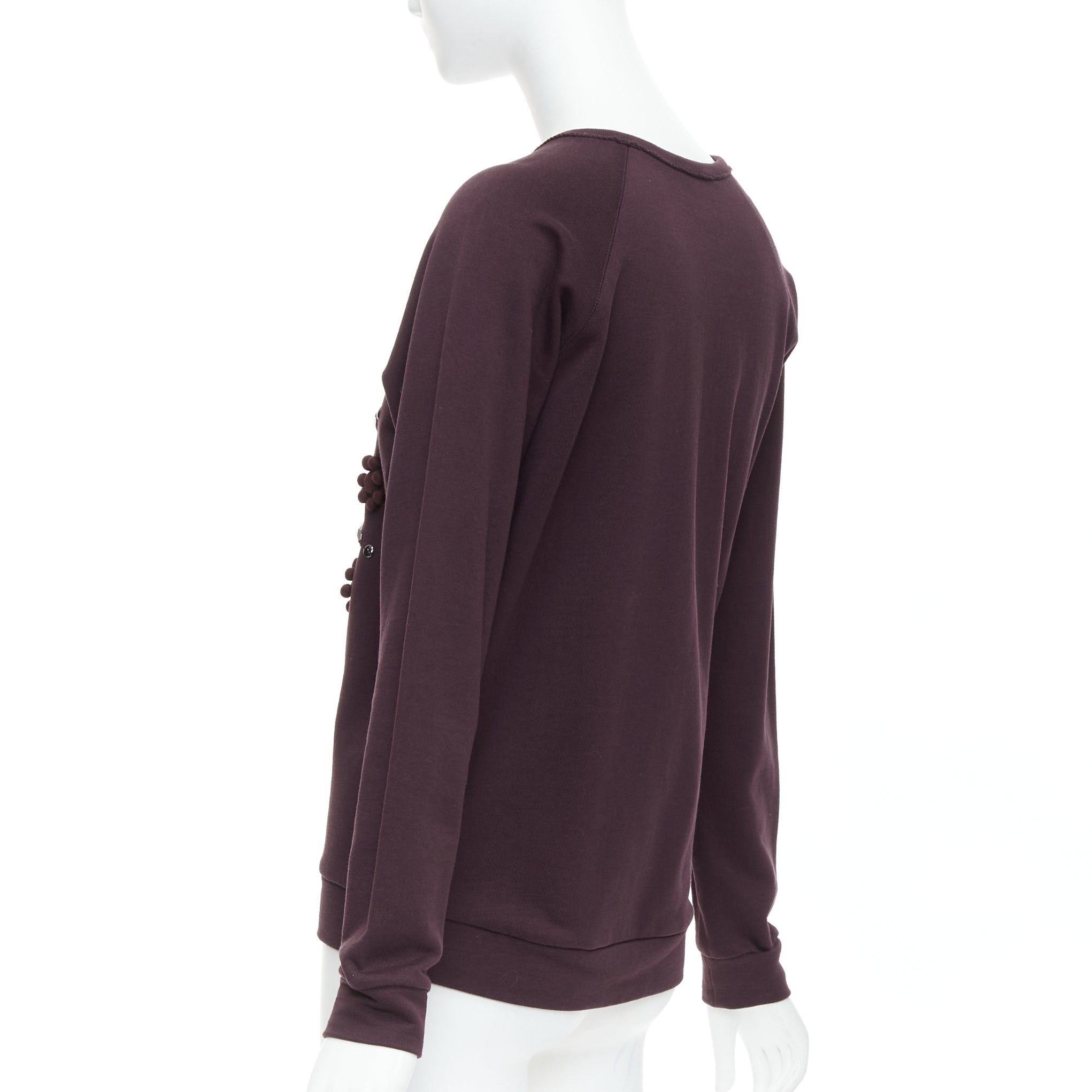 Lanvin LANVIN purple fabric wrapped crystal embellished pullover Size M / US 6-8 / IT 42-44 - 6 Thumbnail