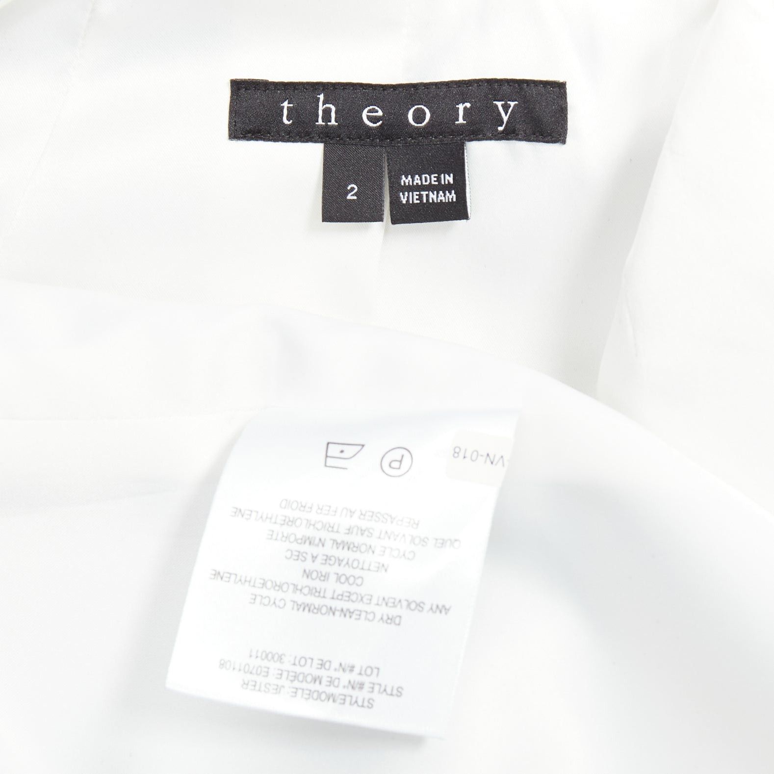 Theory THEORY black virgin wool blend cascade drape pleated side blazer US2 S Size S / US 4 / IT 40 - 9 Thumbnail