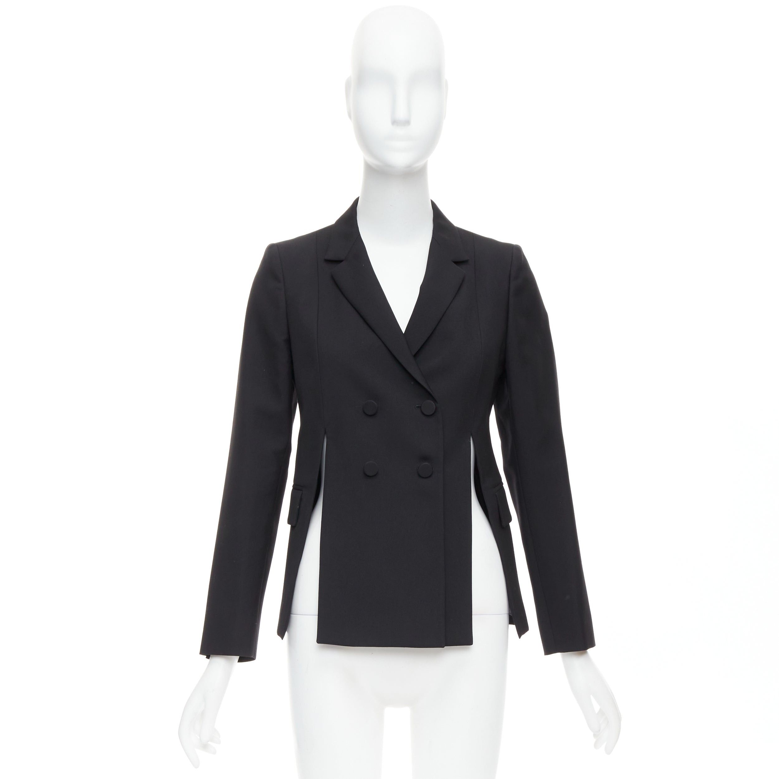 Ports 1961 PORTS 1961 black wool silk slit front shoulder padded blazer IT40 S Size S / US 4 / IT 40 - 10 Thumbnail