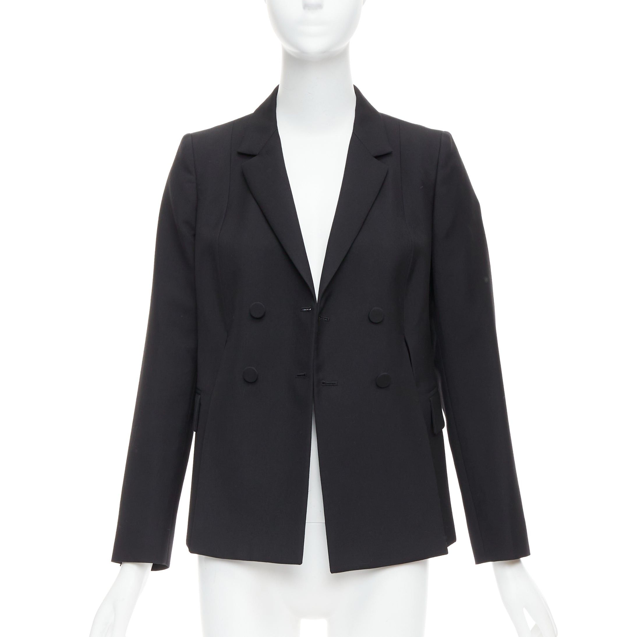 Ports 1961 PORTS 1961 black wool silk slit front shoulder padded blazer IT40 S Size S / US 4 / IT 40 - 3 Thumbnail