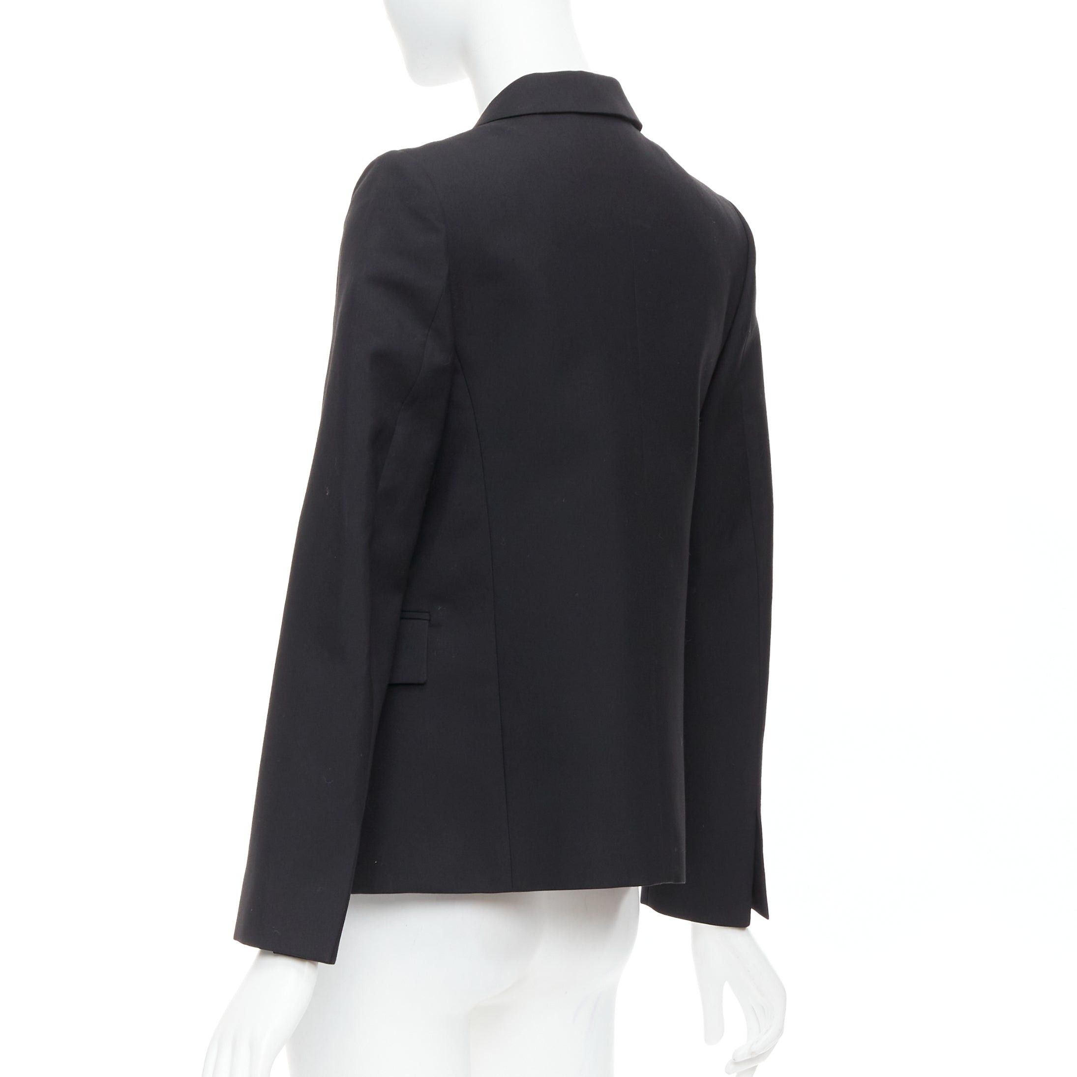 Ports 1961 PORTS 1961 black wool silk slit front shoulder padded blazer IT40 S Size S / US 4 / IT 40 - 7 Thumbnail