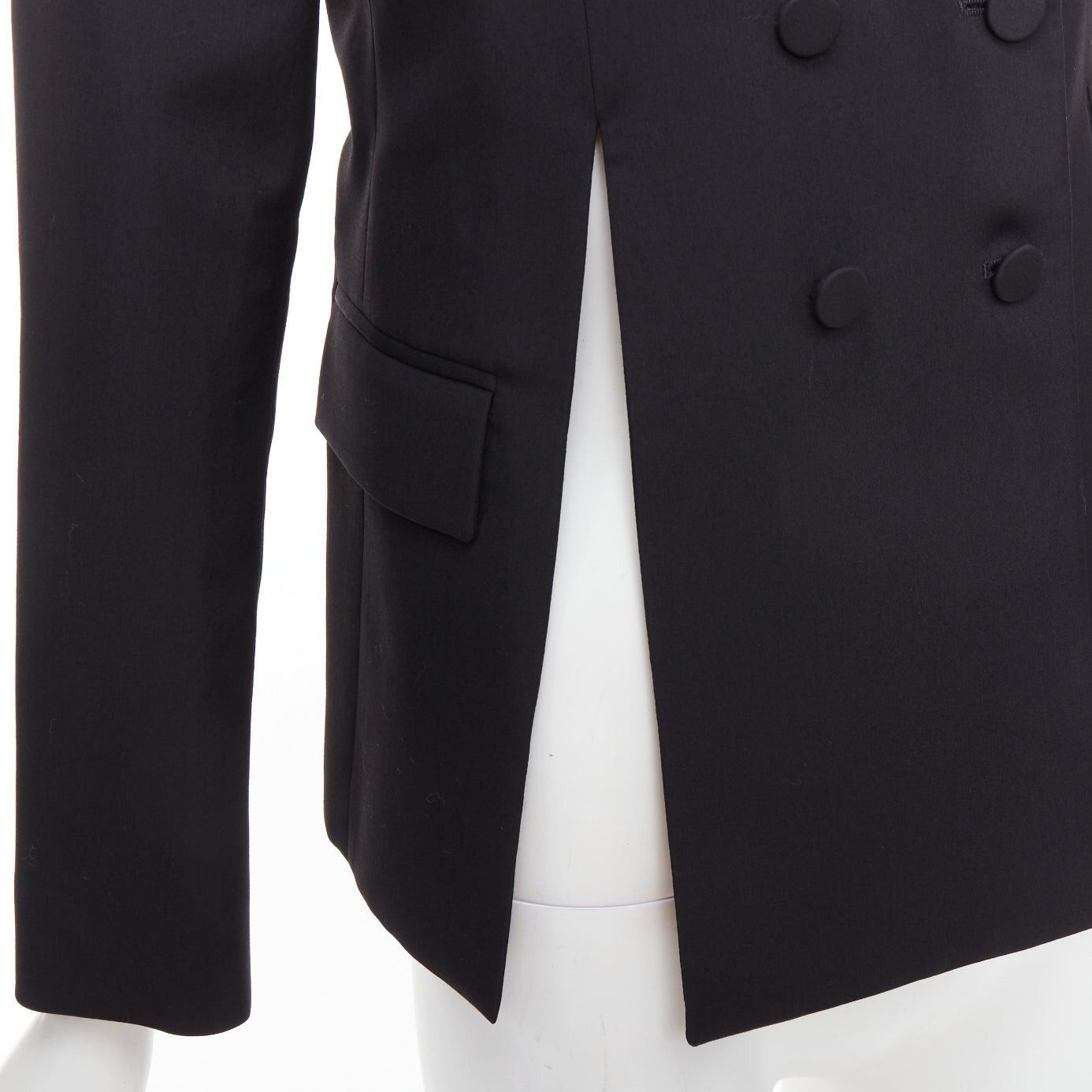 Ports 1961 PORTS 1961 black wool silk slit front shoulder padded blazer IT40 S Size S / US 4 / IT 40 - 2 Thumbnail