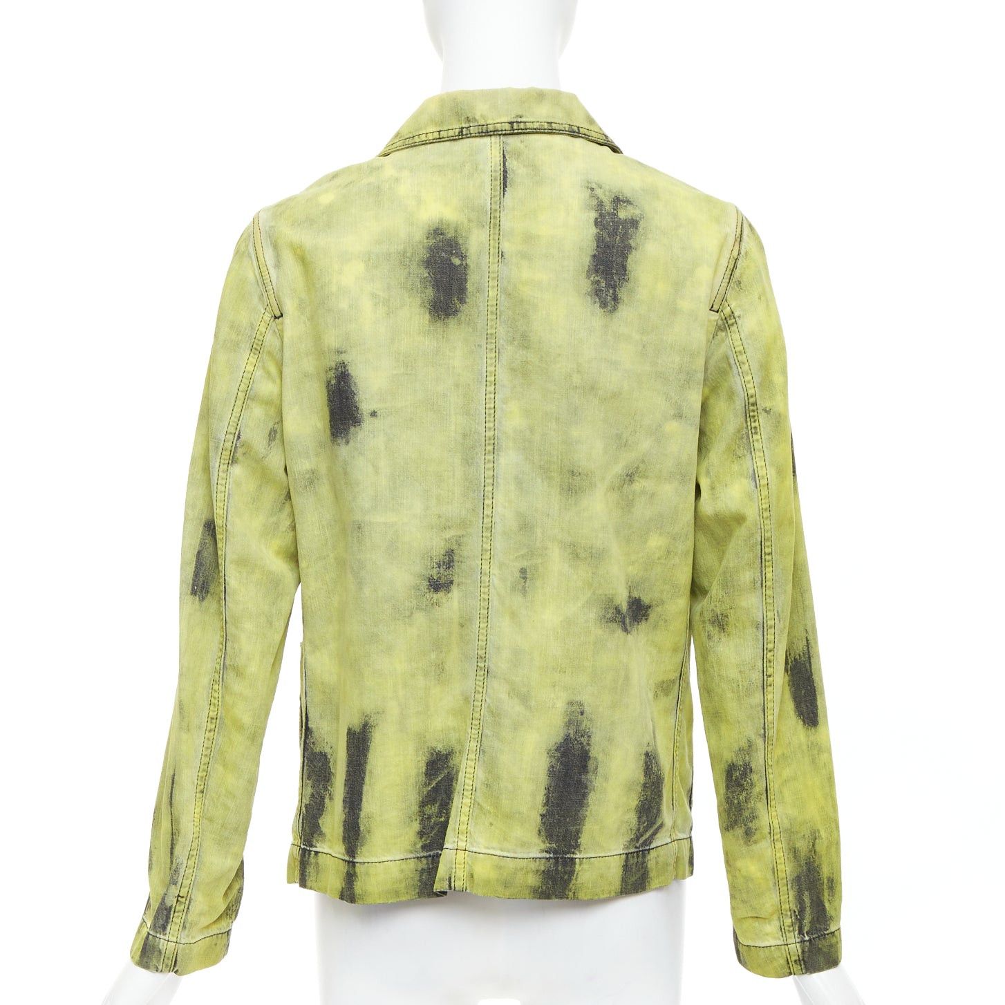 Dior CHRISTIAN DIOR 2020 green acid wash tie dye CD overshirt jacket FR38 M Size M / US 6-8 / IT 42-44 - 5 Thumbnail