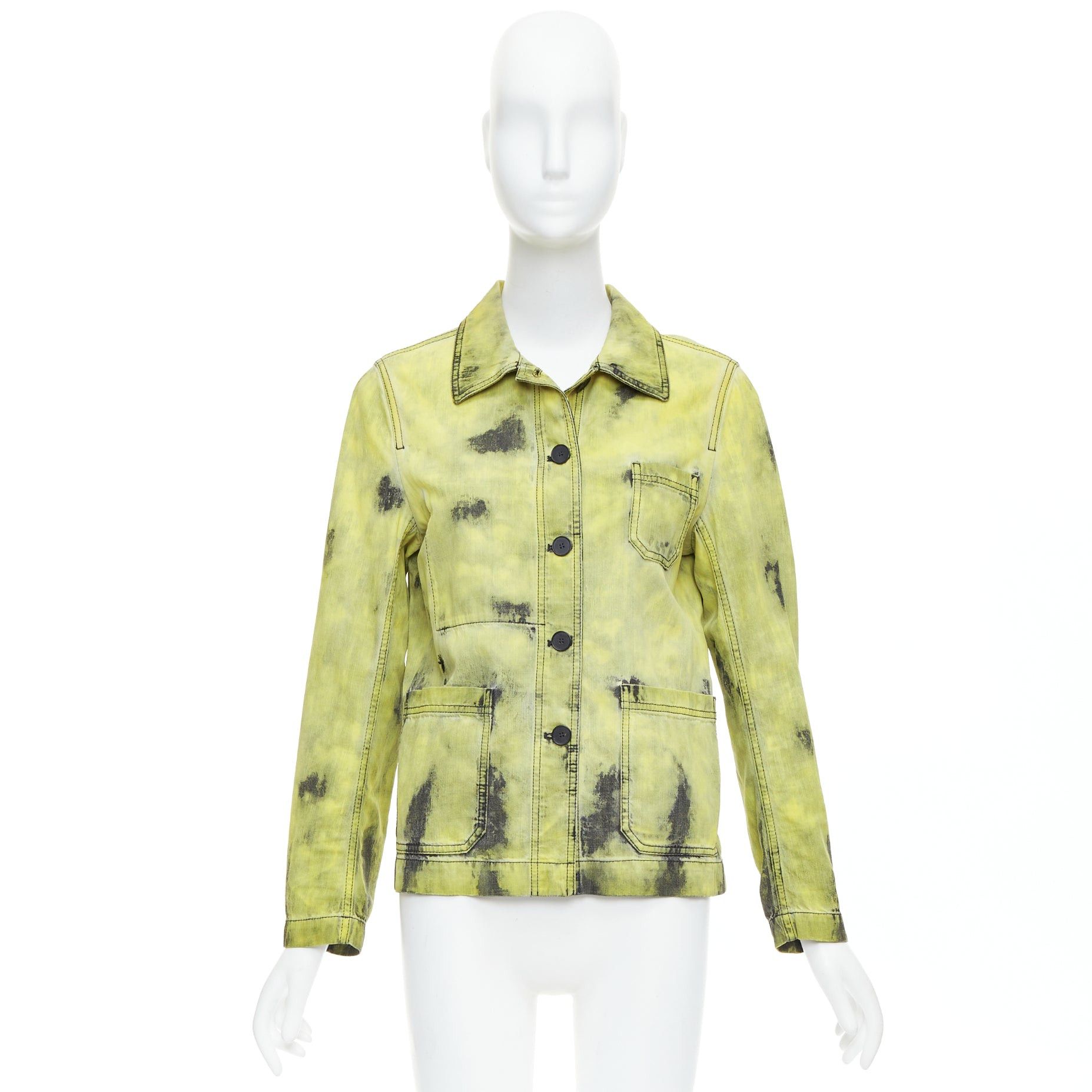 Dior CHRISTIAN DIOR 2020 green acid wash tie dye CD overshirt jacket FR38 M Size M / US 6-8 / IT 42-44 - 9 Thumbnail