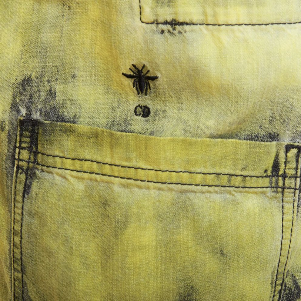 Dior CHRISTIAN DIOR 2020 green acid wash tie dye CD overshirt jacket FR38 M Size M / US 6-8 / IT 42-44 - 2 Thumbnail