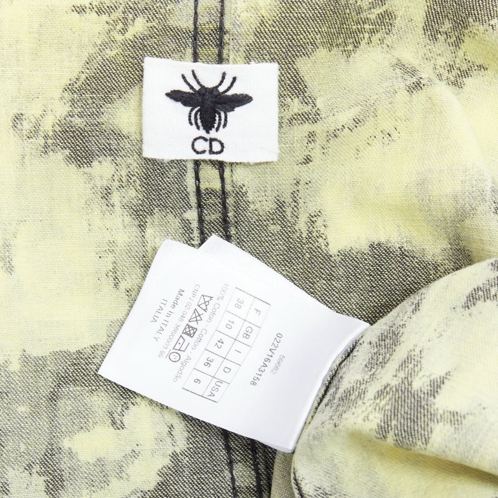Dior CHRISTIAN DIOR 2020 green acid wash tie dye CD overshirt jacket FR38 M Size M / US 6-8 / IT 42-44 - 8 Thumbnail