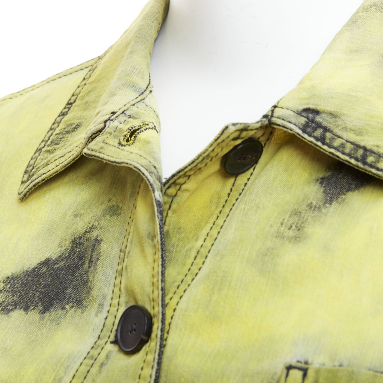Dior CHRISTIAN DIOR 2020 green acid wash tie dye CD overshirt jacket FR38 M Size M / US 6-8 / IT 42-44 - 7 Thumbnail
