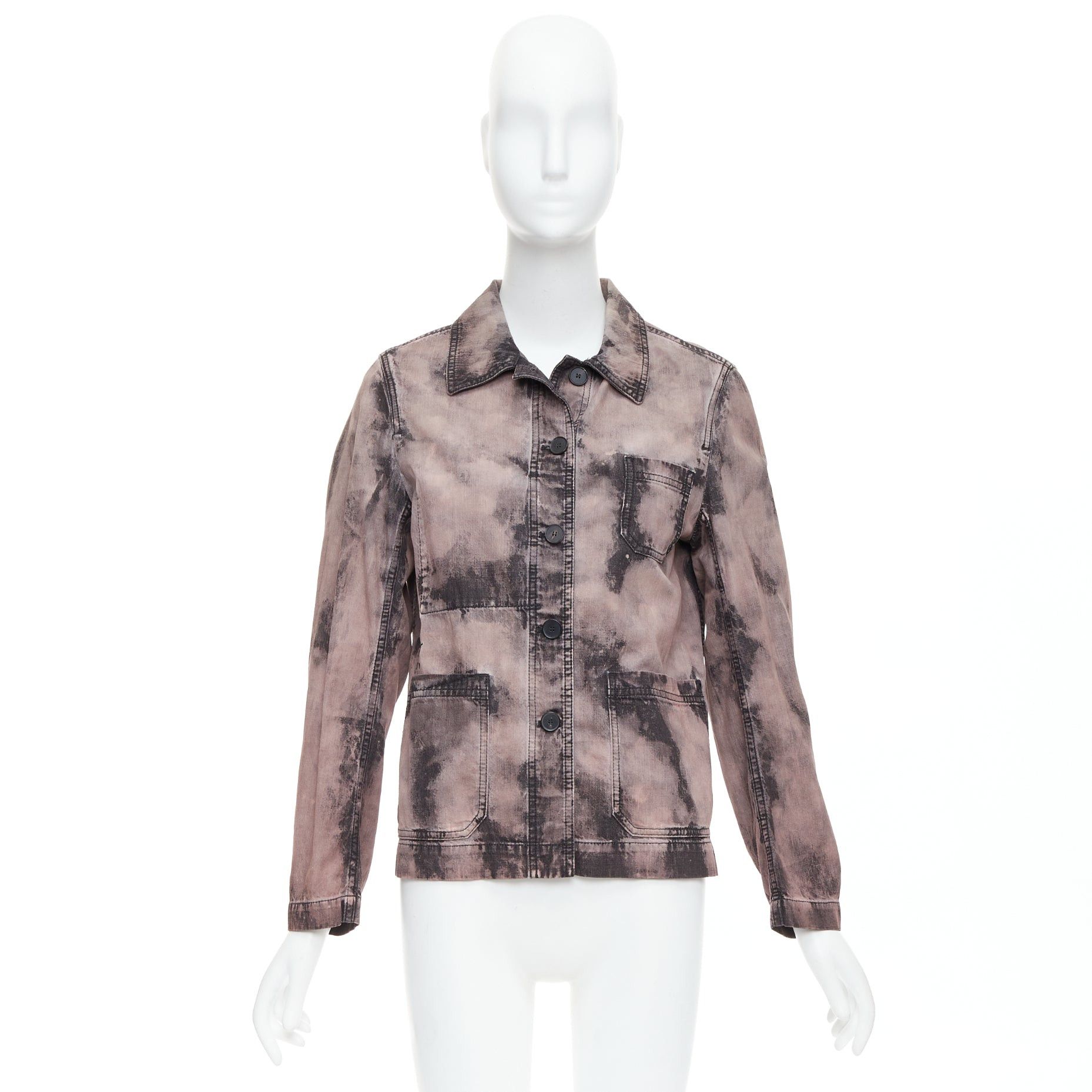 Dior CHRISTIAN DIOR 2020 purple acid wash tie dye bee overshirt jacket FR38 M Size M / US 6-8 / IT 42-44 - 10 Thumbnail