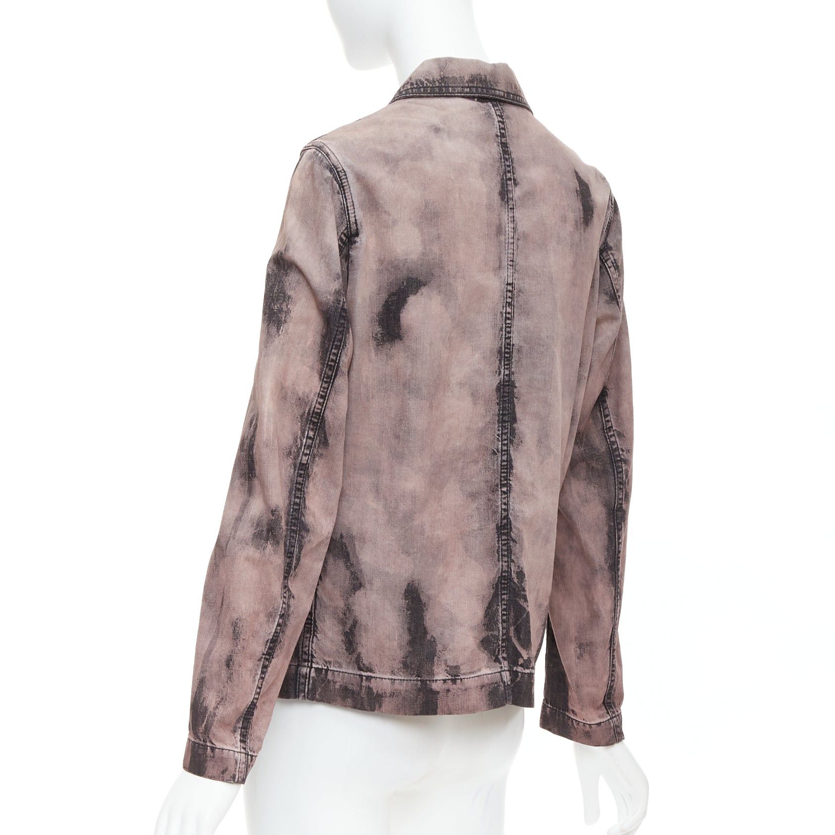 Dior CHRISTIAN DIOR 2020 purple acid wash tie dye bee overshirt jacket FR38 M Size M / US 6-8 / IT 42-44 - 7 Thumbnail