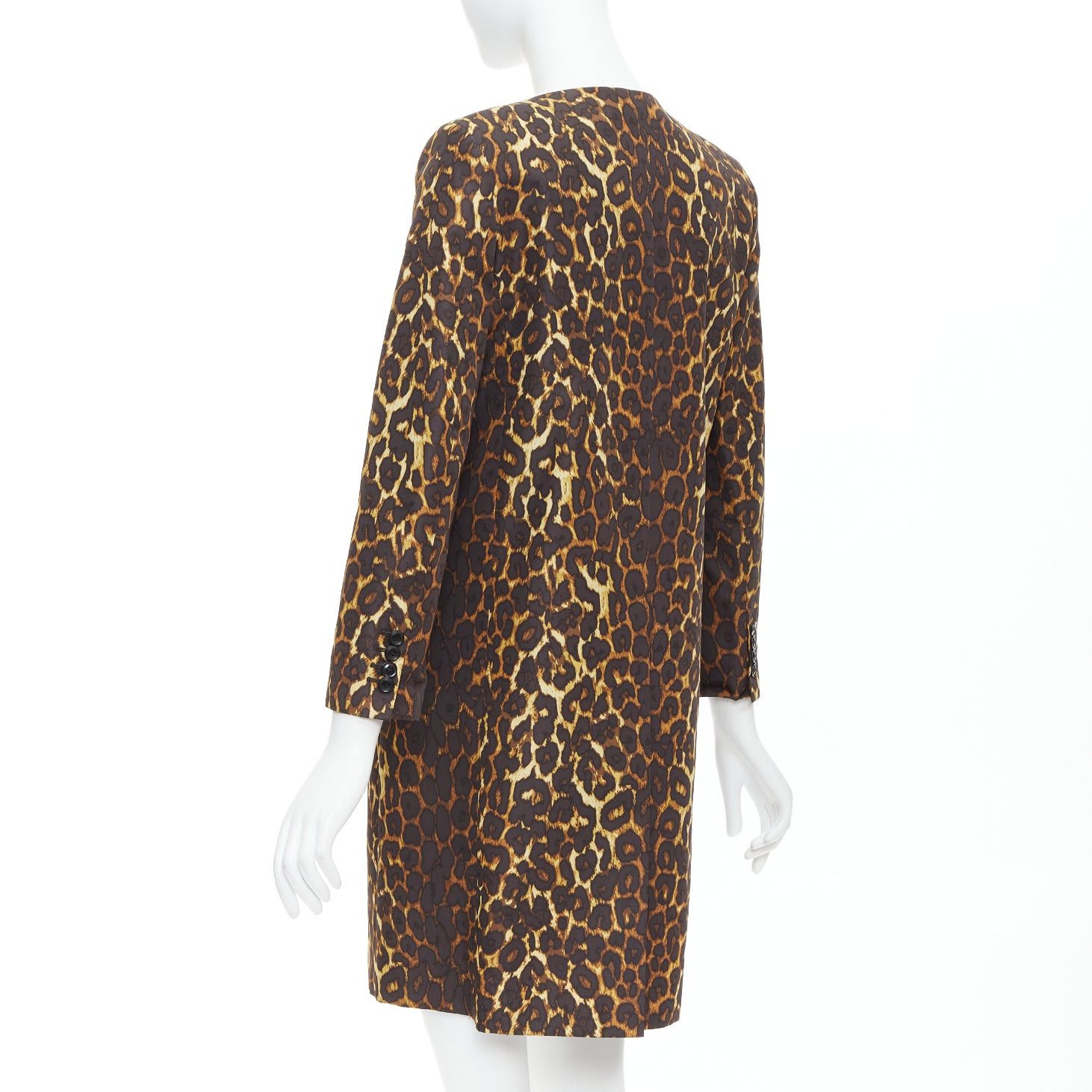 Toga TOGA PULLA brown leopard animal print padded shoulder coat JP1 S Size S / US 4 / IT 40 - 7 Thumbnail