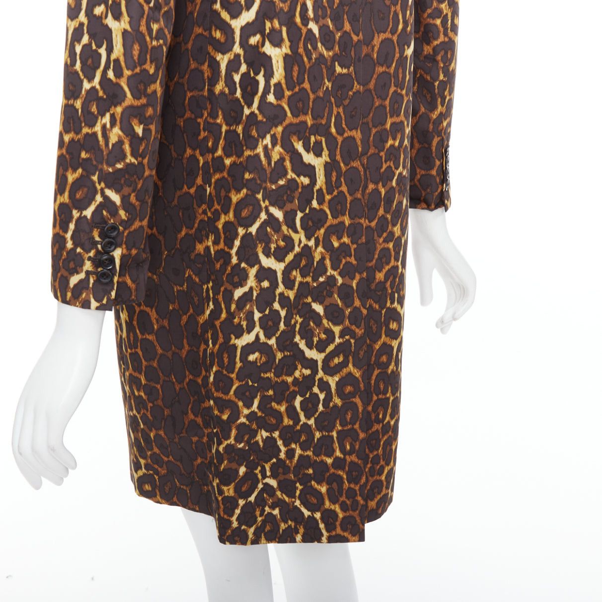 Toga TOGA PULLA brown leopard animal print padded shoulder coat JP1 S Size S / US 4 / IT 40 - 8 Thumbnail