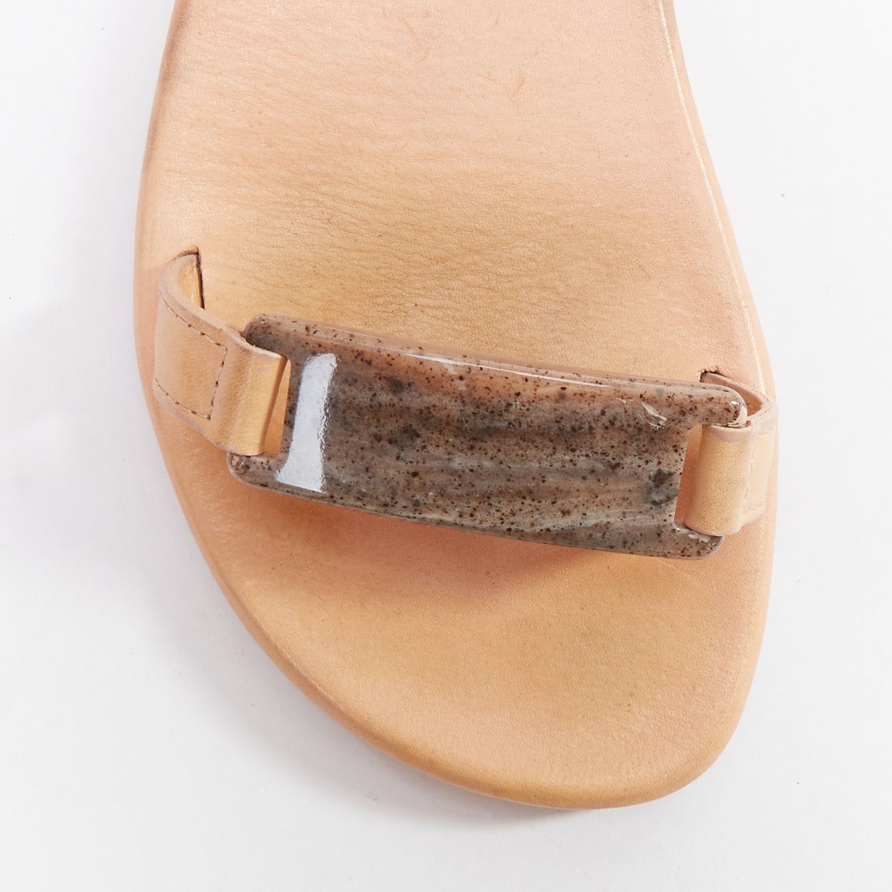 Other AVEC MODERATION pink orange silky scarf tie acrylic flat sandals EU37 Size US 7 / IT 37 - 7 Thumbnail