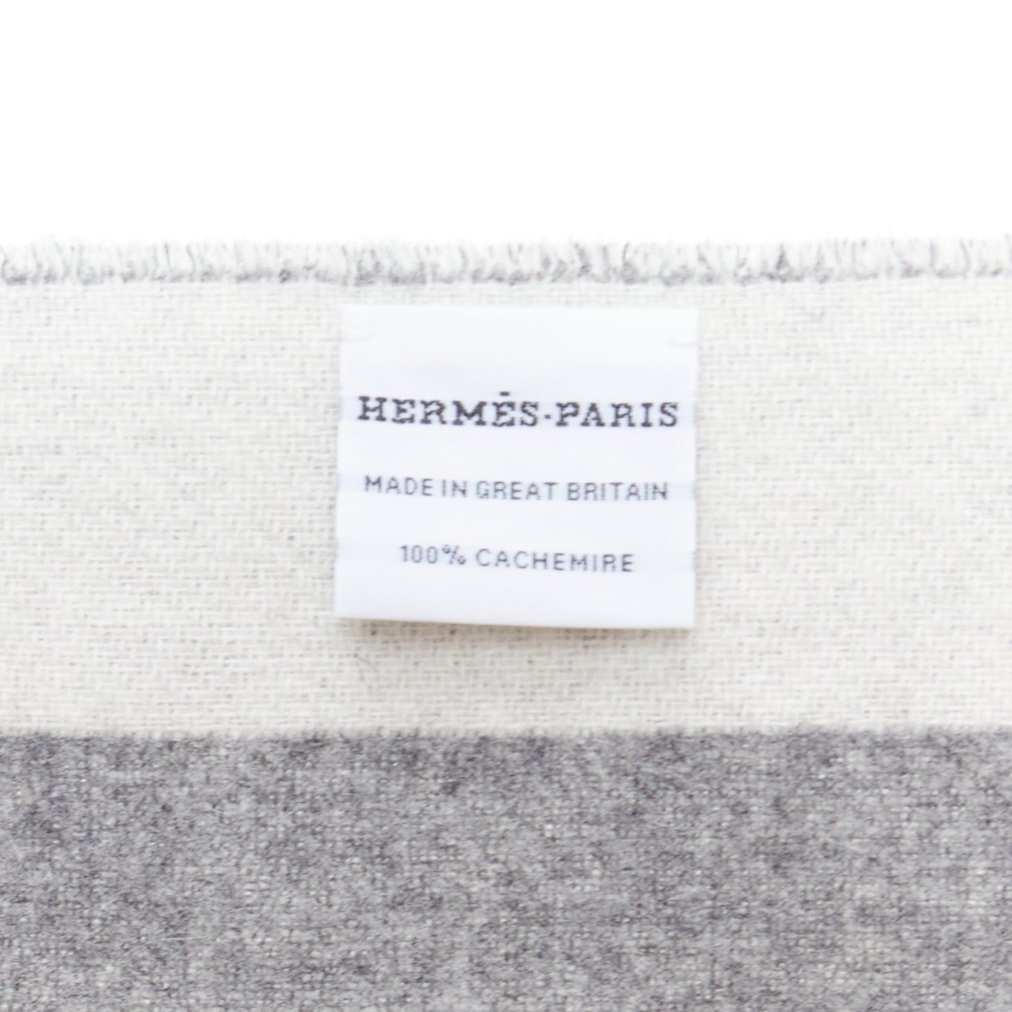 Hermes HERMES 100% cashmere abstract horse head fringe wool scarf Size ONE SIZE - 8 Thumbnail