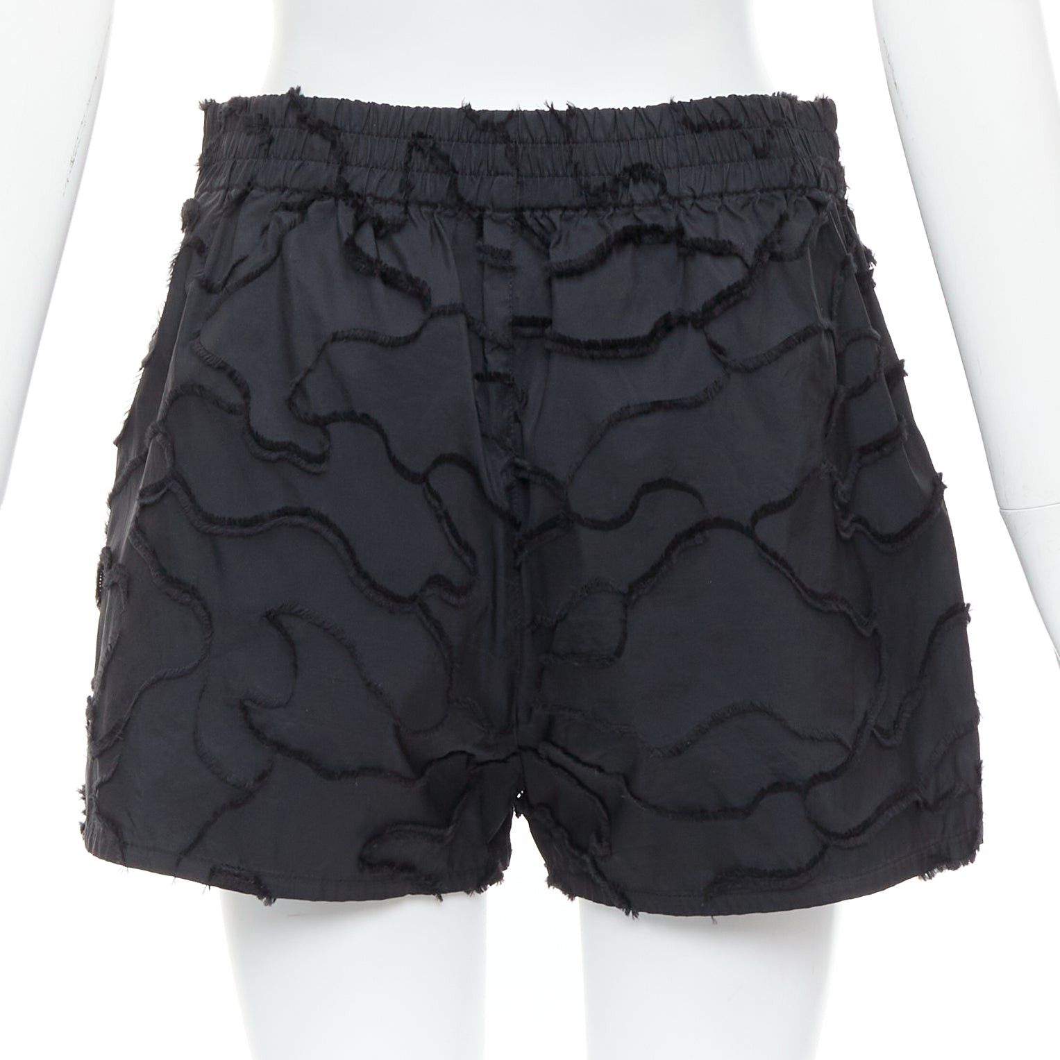 Dior CHRISTIAN DIOR black camouflage patch applique logo shorts FR36 S Size 27" / US 4 / IT 40 - 5 Thumbnail