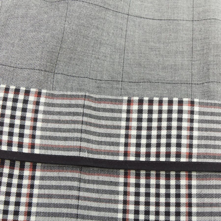 MONSE MONSE grey wool contrast checkered turn up hem trousers US2 S Size 27" / US 4 / IT 40 - 8 Thumbnail