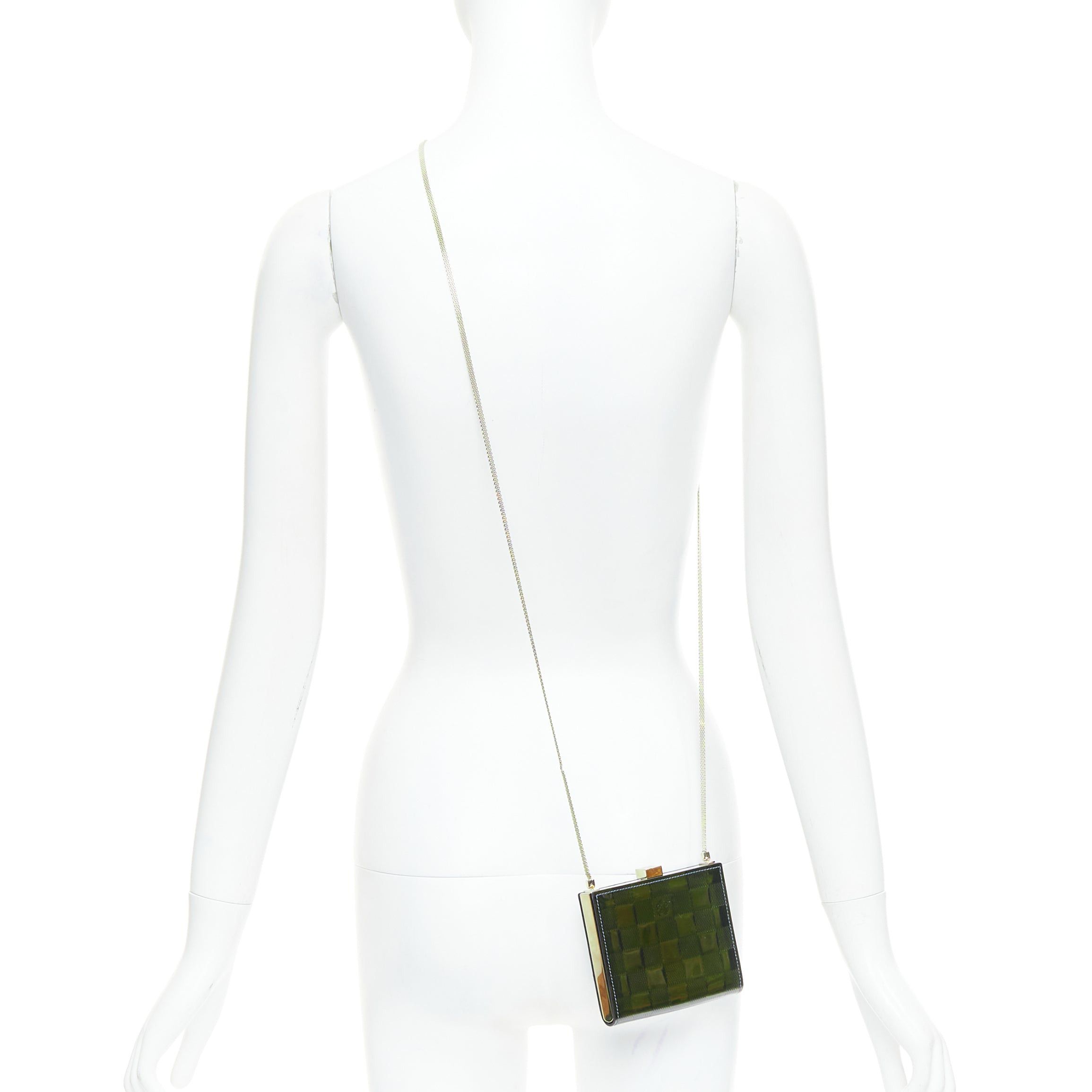Louis Vuitton LOUIS VUITTON Damier Vernis Ange PM green patent LV crossbody bag Size ONE SIZE - 2 Thumbnail