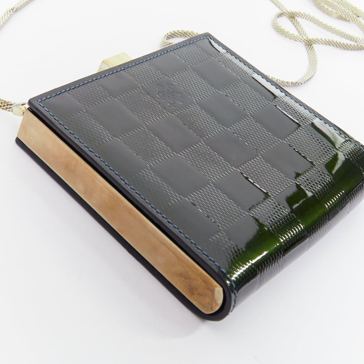 Louis Vuitton LOUIS VUITTON Damier Vernis Ange PM green patent LV crossbody bag Size ONE SIZE - 7 Thumbnail