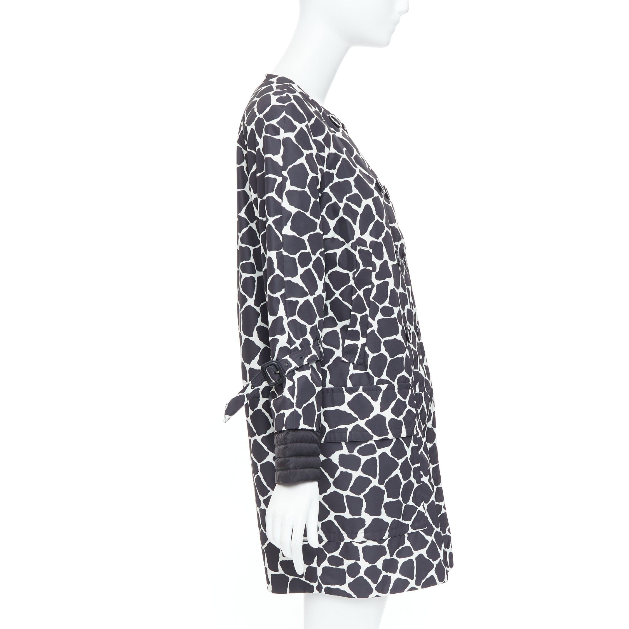 Moncler MONCLER Premiere Chagall Giubotto black giraffe spot print down jacket Sz1 Size S / US 4 / IT 40 - 5 Thumbnail
