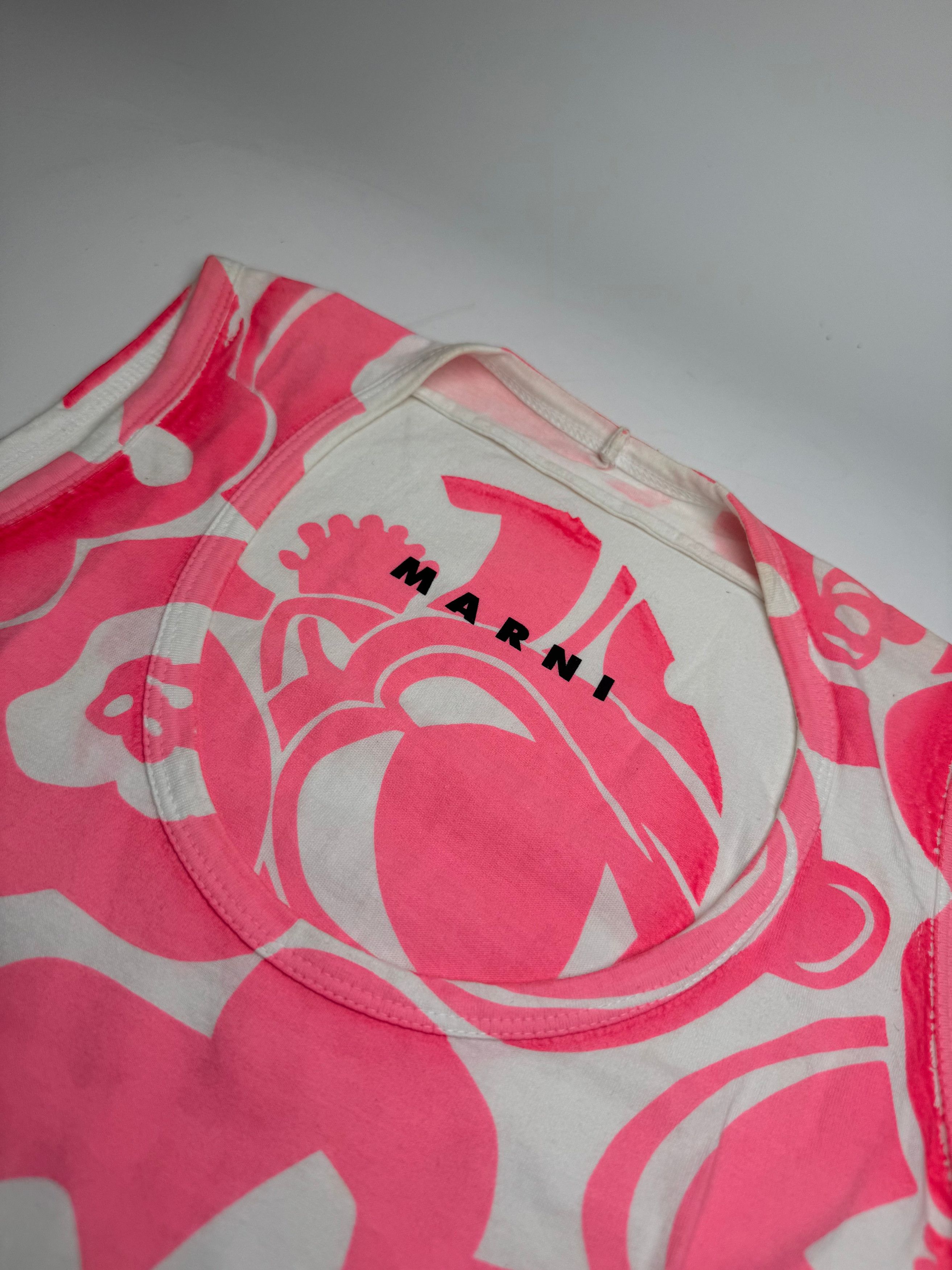Marni Vintage Top Pink White M Size S / US 4 / IT 40 - 5 Thumbnail