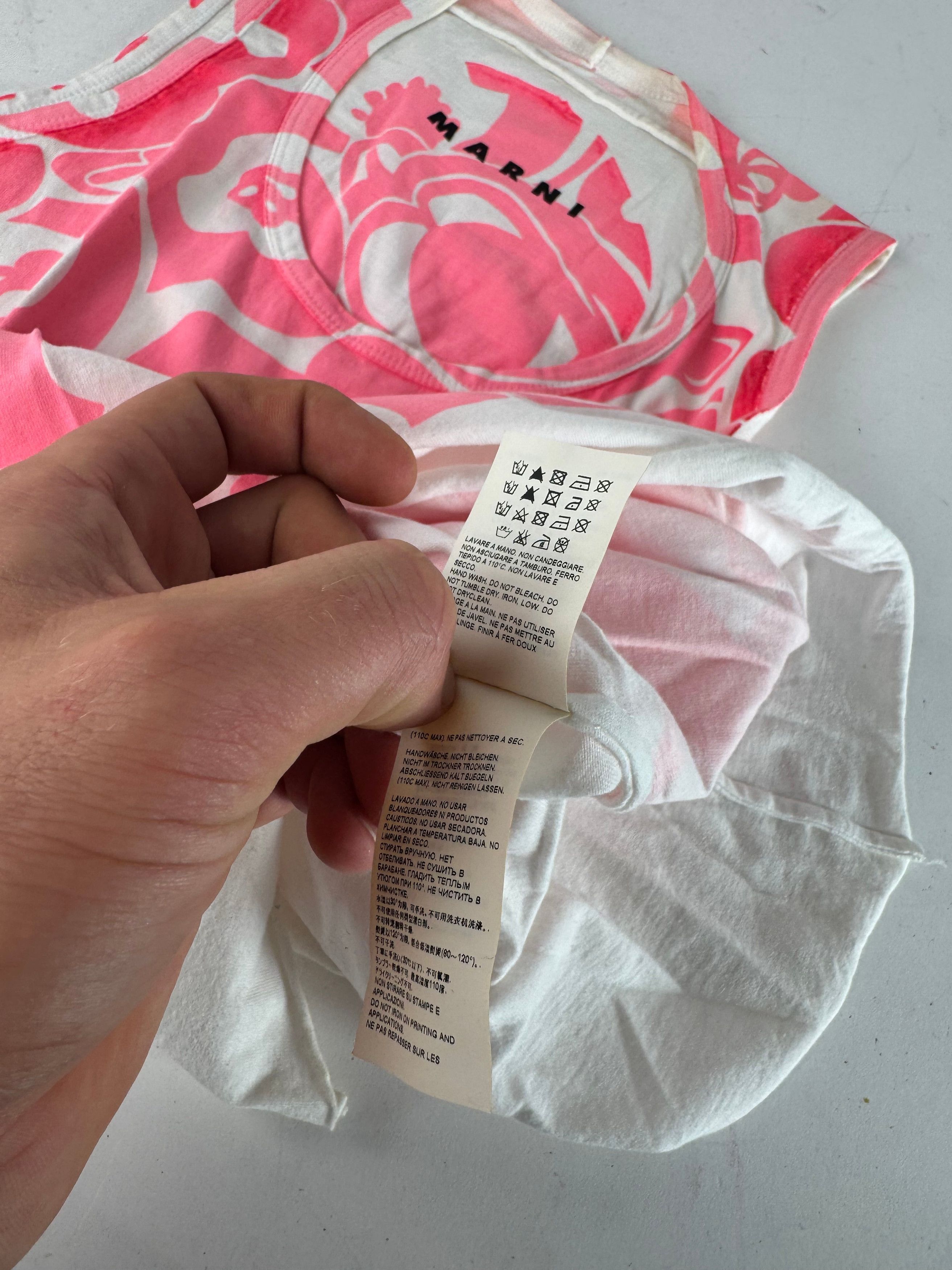 Marni Vintage Top Pink White M Size S / US 4 / IT 40 - 8 Thumbnail