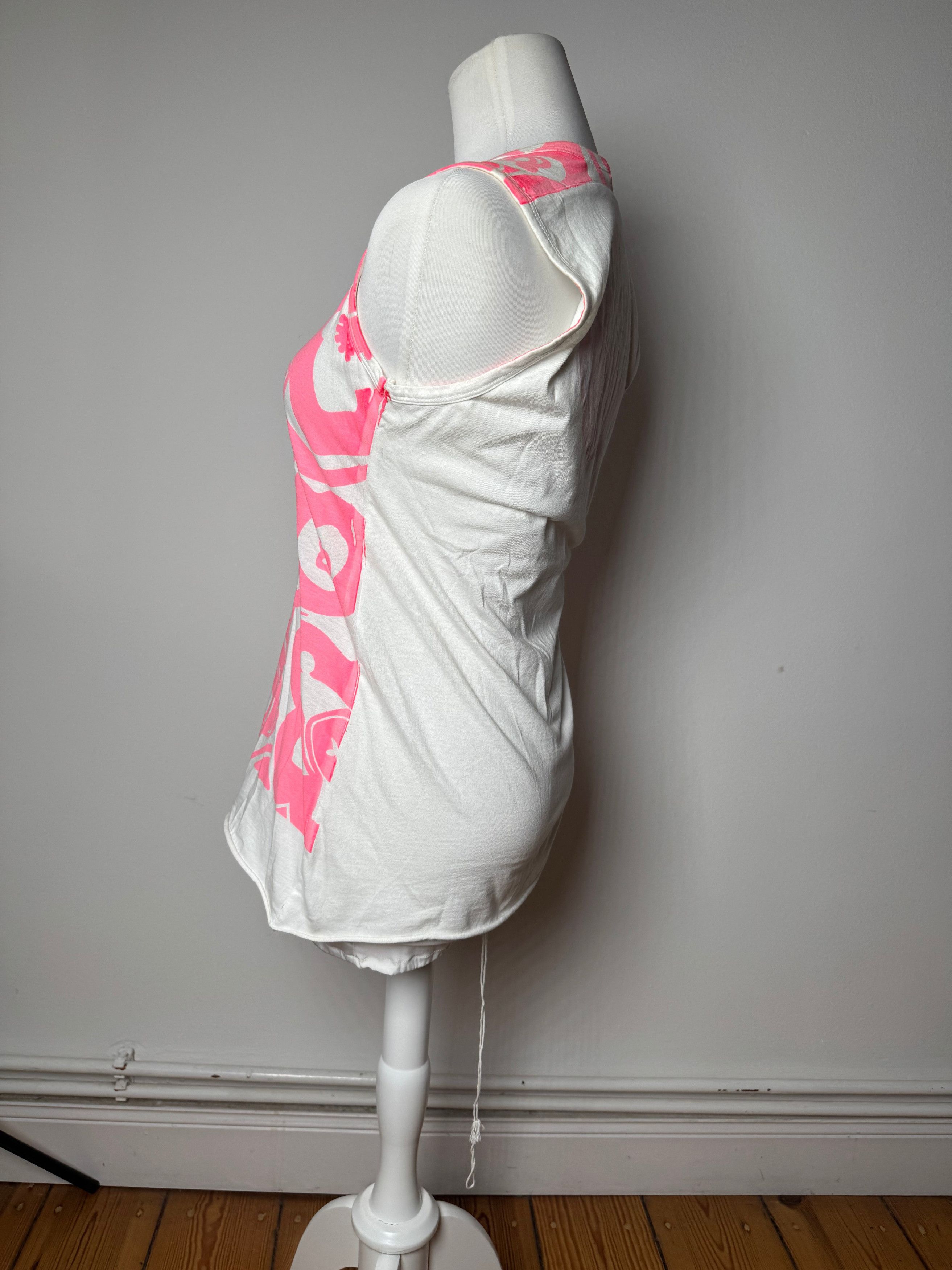Marni Vintage Top Pink White M Size S / US 4 / IT 40 - 2 Thumbnail