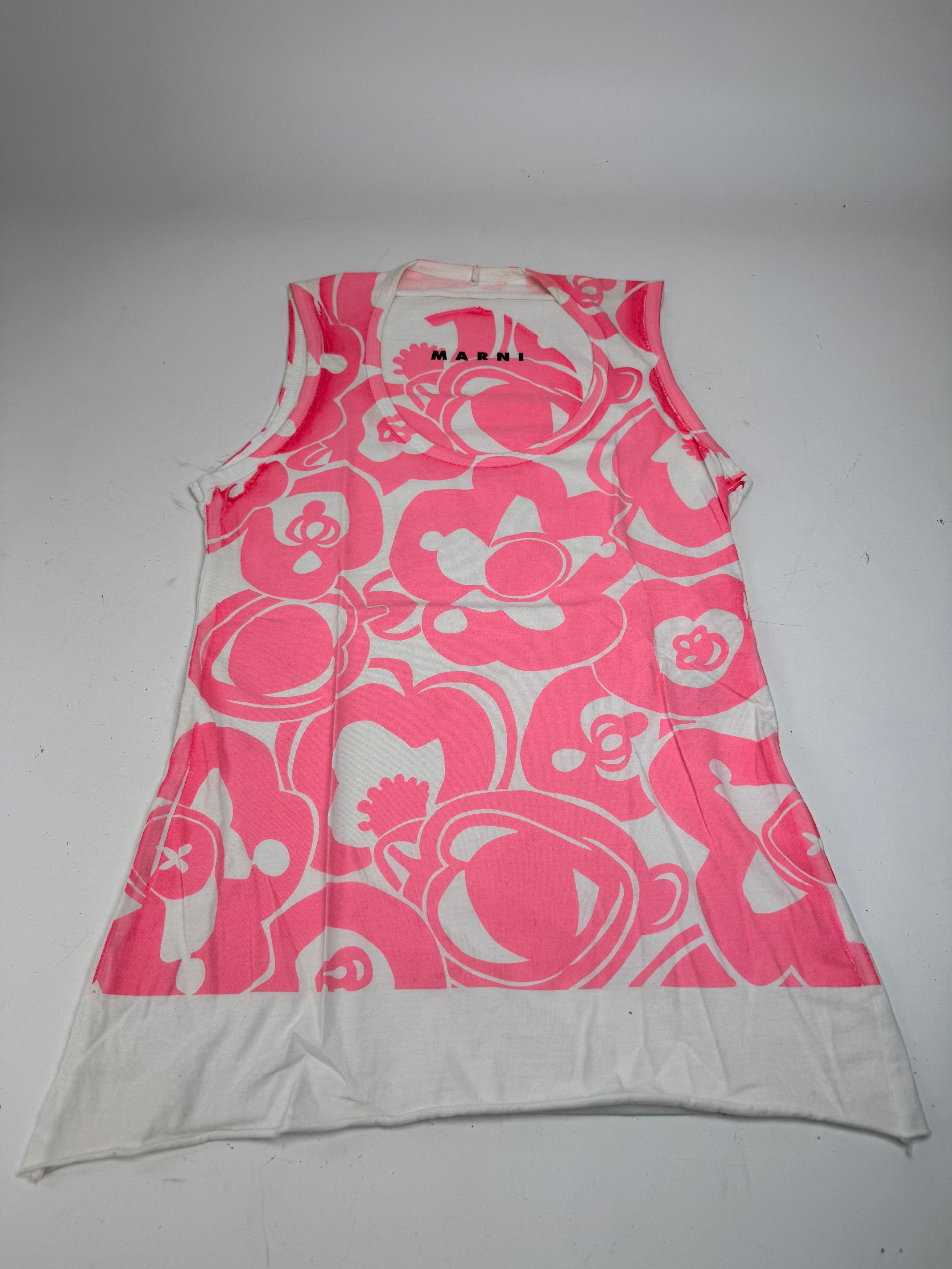 Marni Vintage Top Pink White M Size S / US 4 / IT 40 - 4 Thumbnail