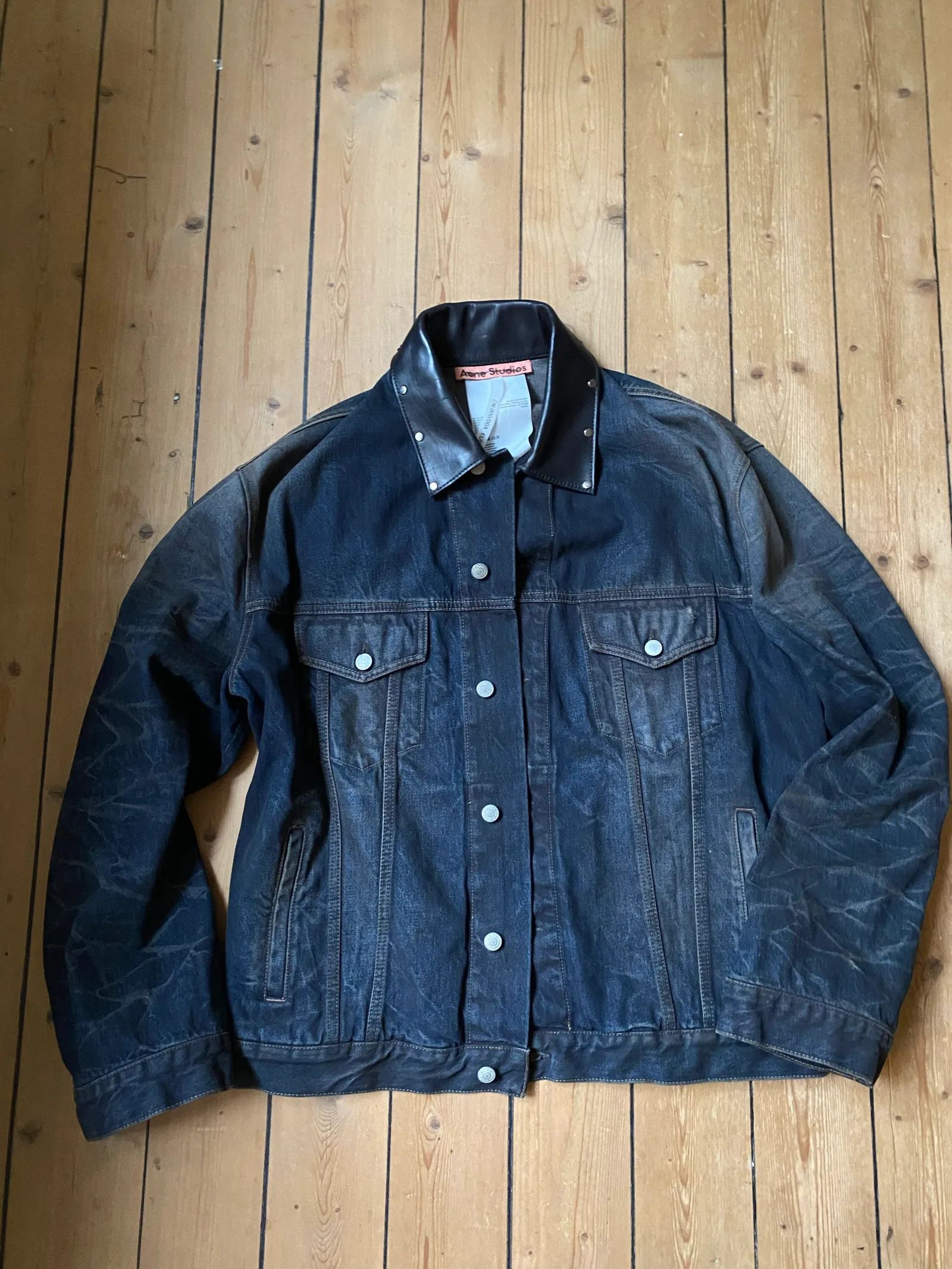 Acne Studios Acne Studios Robert Denim Leather Jacket Size US M / EU 48-50 / 2 - 5 Thumbnail