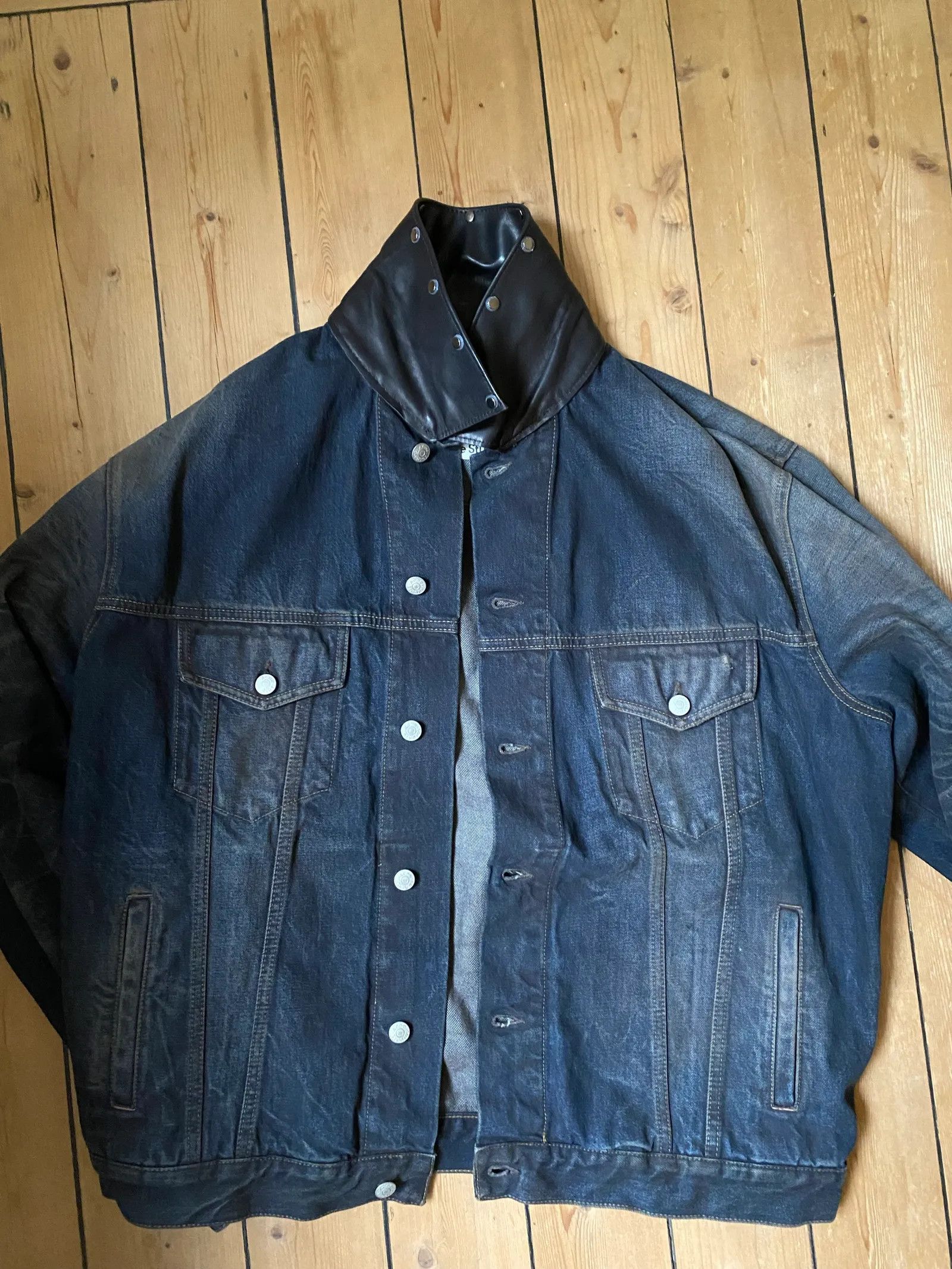 Acne Studios Acne Studios Robert Denim Leather Jacket Size US M / EU 48-50 / 2 - 6 Thumbnail