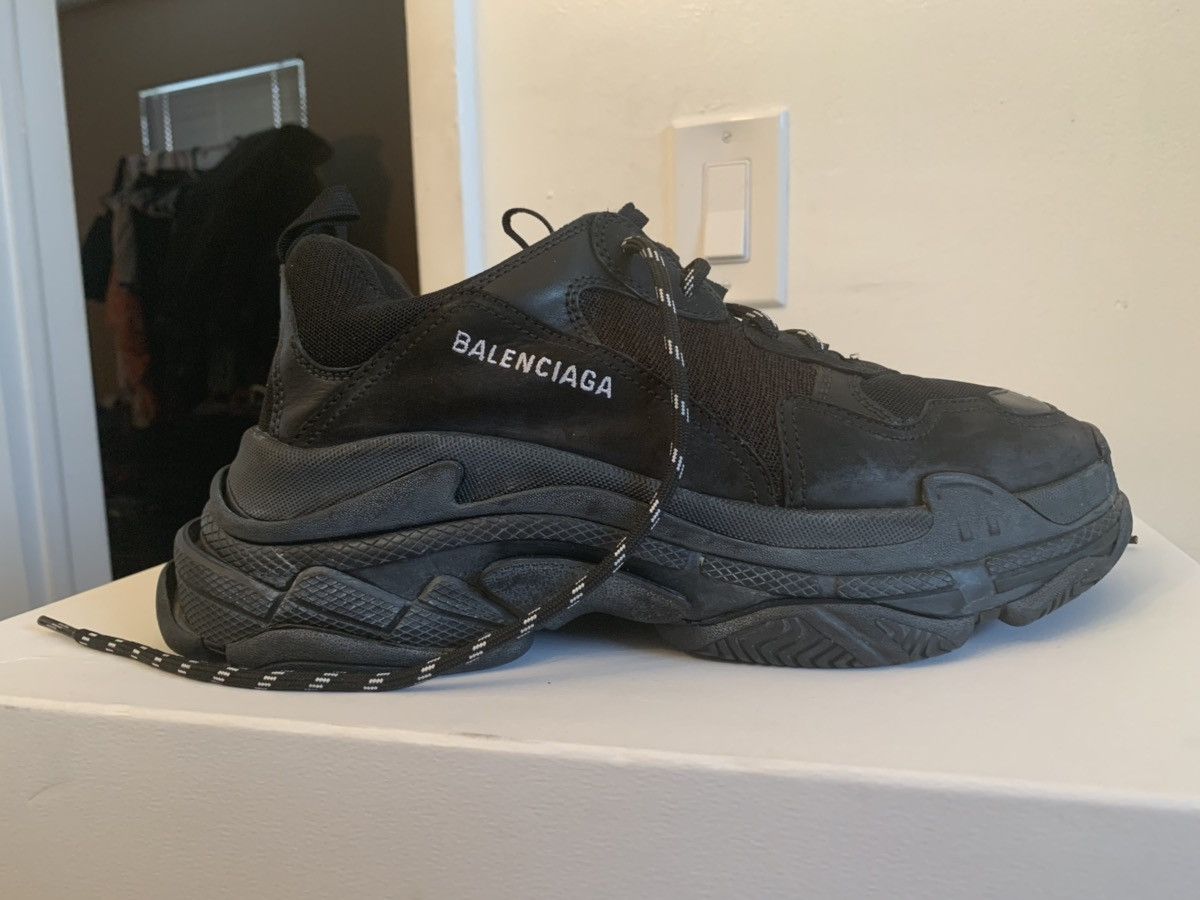 Balenciaga Balenciaga Triple S Sneaker Triple Black Grailed
