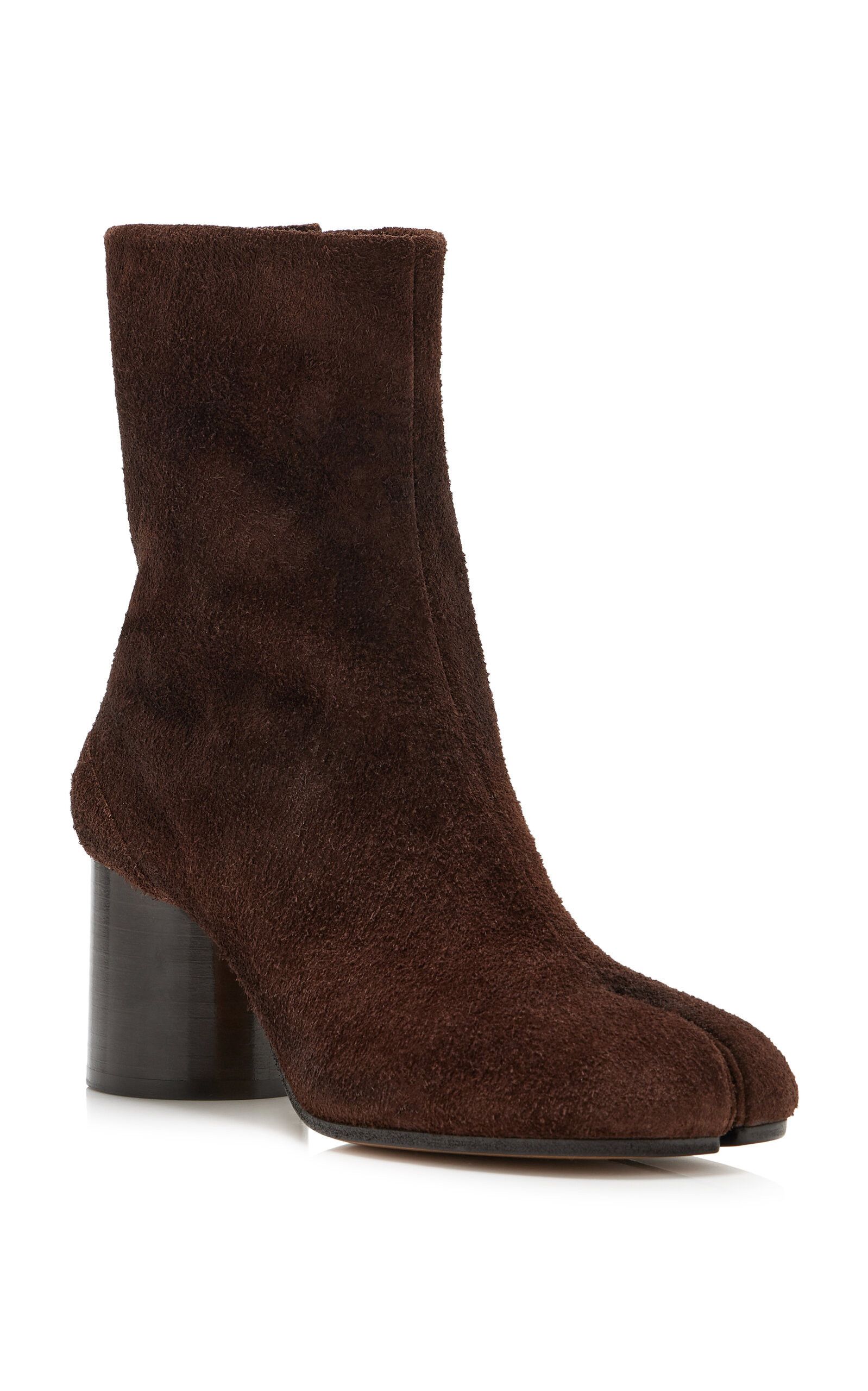 Maison Margiela tabi ankle boot suede brown Size US 5 / IT 35 - 4 Thumbnail