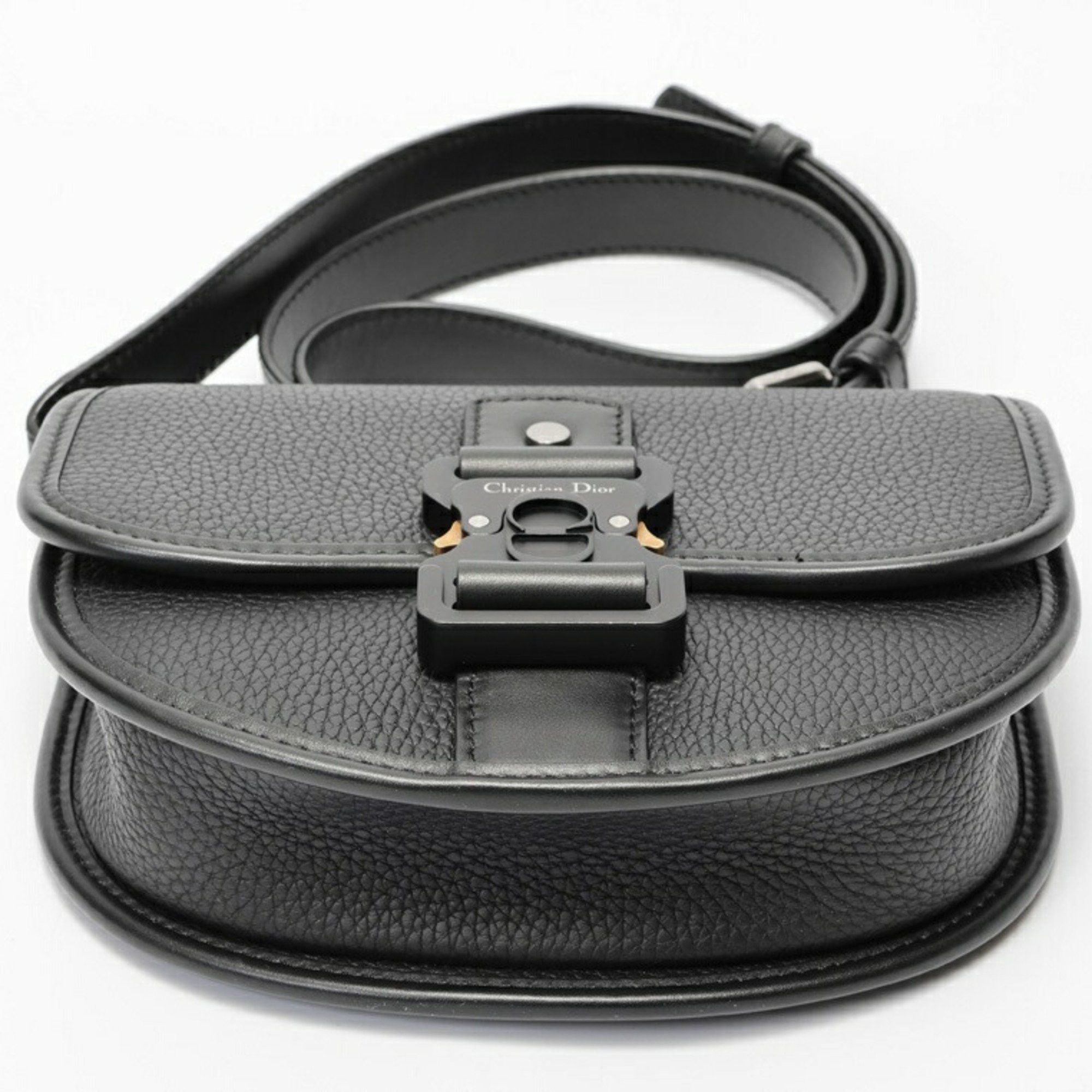 Dior Christian Dior Dior Gallop Mini Shoulder Bag 1ADPO033LAC_H00N in Black Leather (K-159153) Size ONE SIZE - 4 Thumbnail