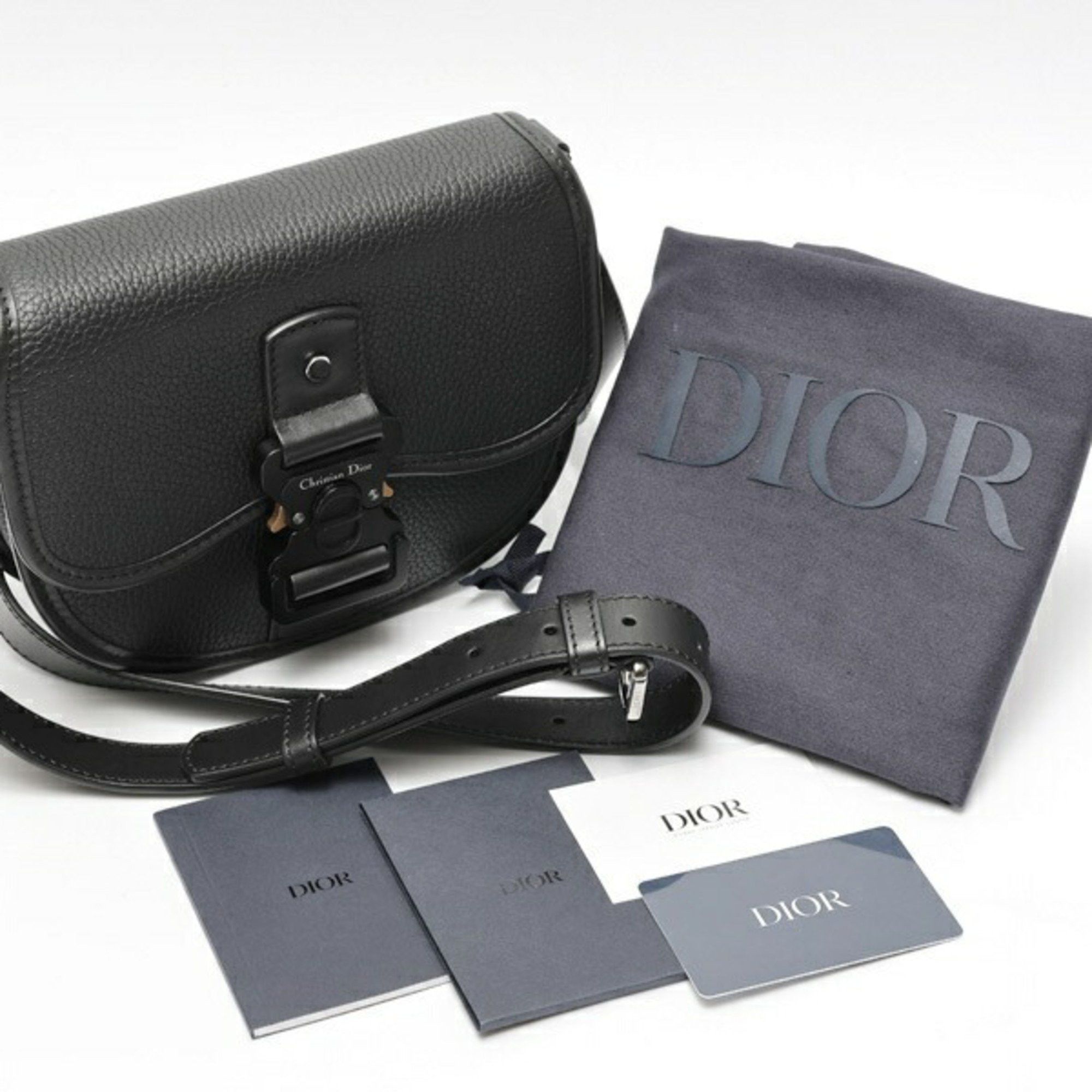 Dior Christian Dior Dior Gallop Mini Shoulder Bag 1ADPO033LAC_H00N in Black Leather (K-159153) Size ONE SIZE - 8 Thumbnail