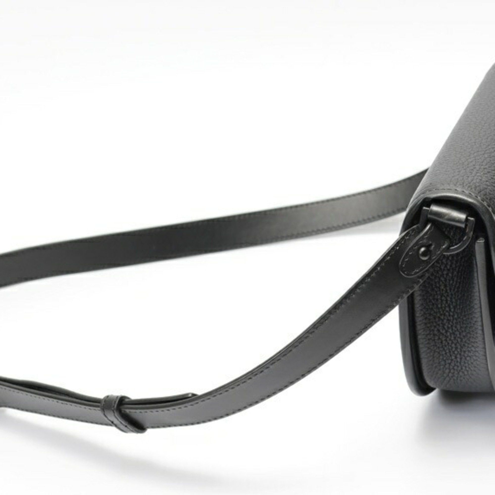 Dior Christian Dior Dior Gallop Mini Shoulder Bag 1ADPO033LAC_H00N in Black Leather (K-159153) Size ONE SIZE - 2 Thumbnail