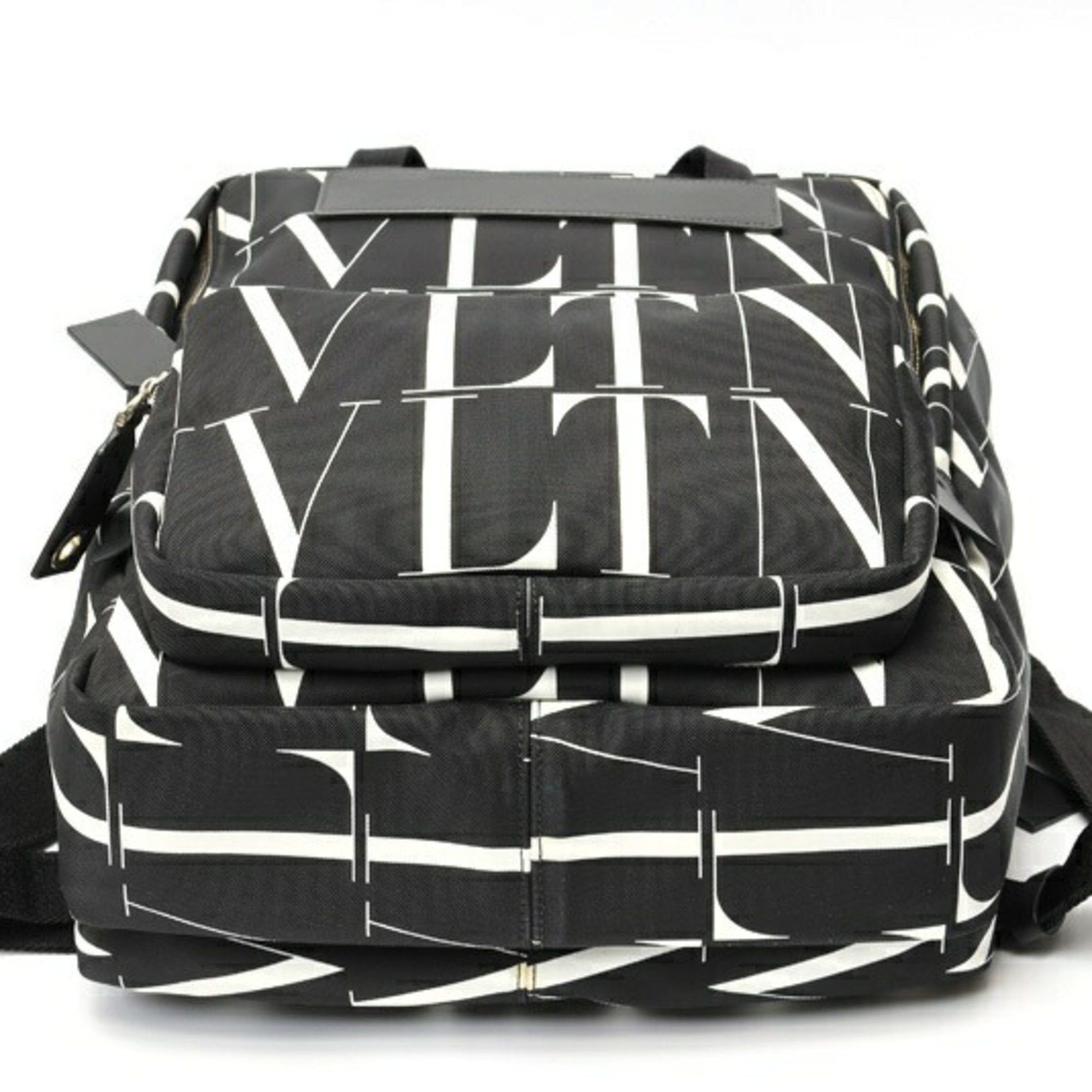 Valentino VLTN Backpack UY2B0964 Nylon Black White S-159191