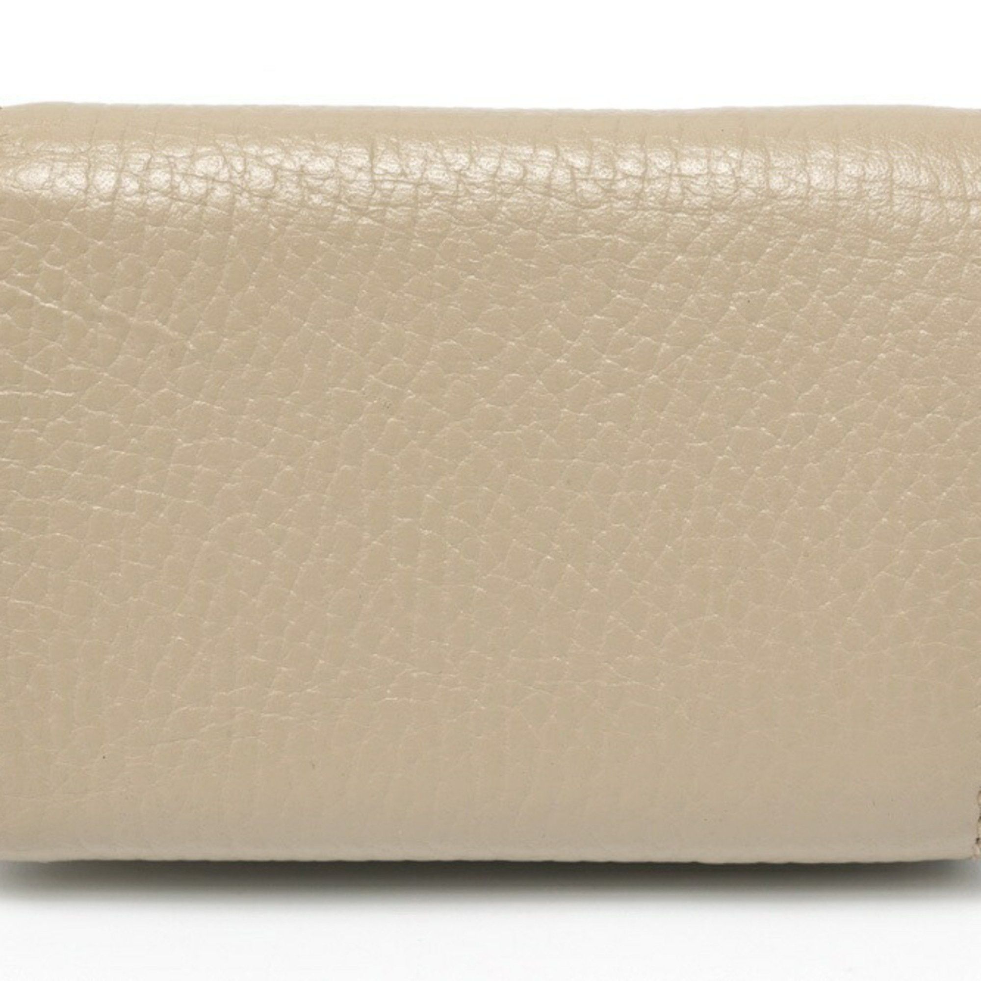 Gucci Gucci Double G Tri-fold Compact Wallet 735212 Leather Beige Yellow K-159160 Size ONE SIZE - 2 Thumbnail