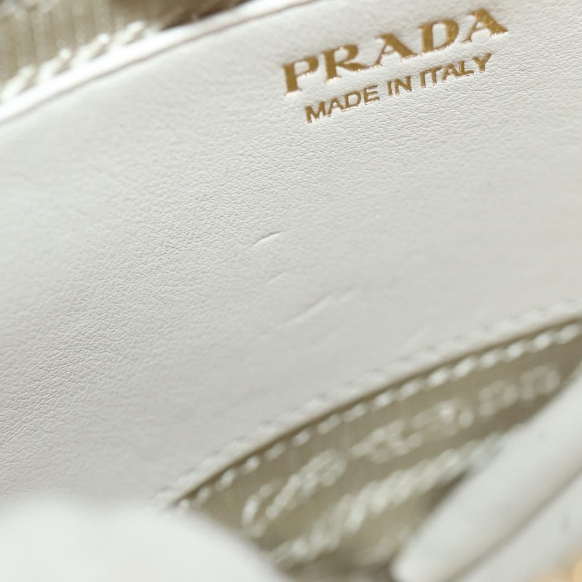 Prada Prada Triangle Double Zip Pouch Bag with Chain Patent leather Size ONE SIZE - 22 Thumbnail