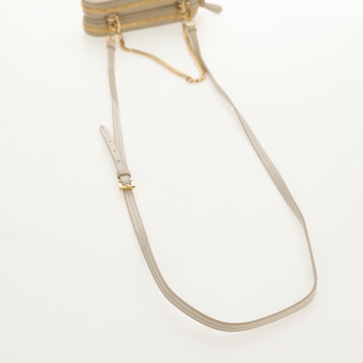 Prada Prada Triangle Double Zip Pouch Bag with Chain Patent leather Size ONE SIZE - 12 Thumbnail