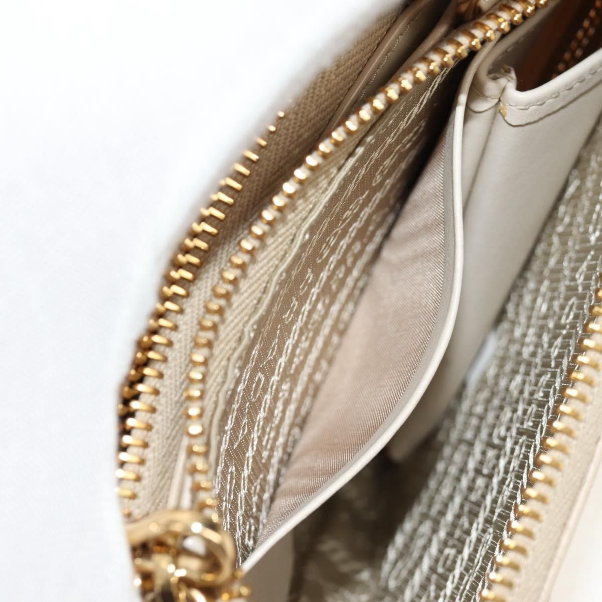 Prada Prada Triangle Double Zip Pouch Bag with Chain Patent leather Size ONE SIZE - 23 Thumbnail