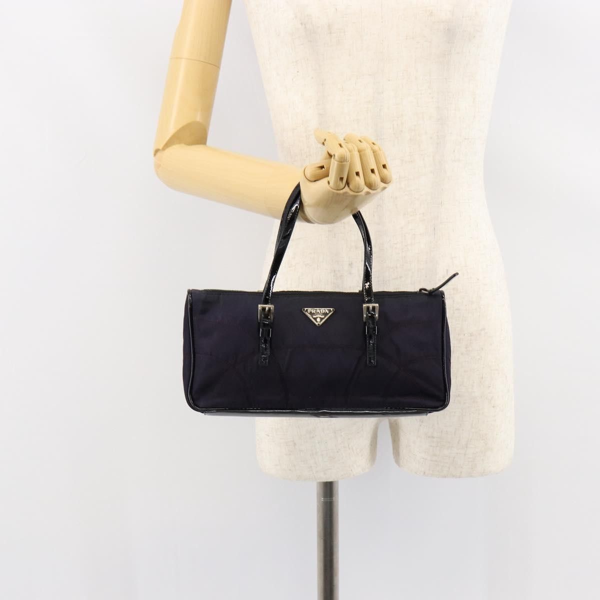 Prada Prada Baguette Shoulder Bag Quilted Tessuto with Leather Size ONE SIZE - 15 Thumbnail
