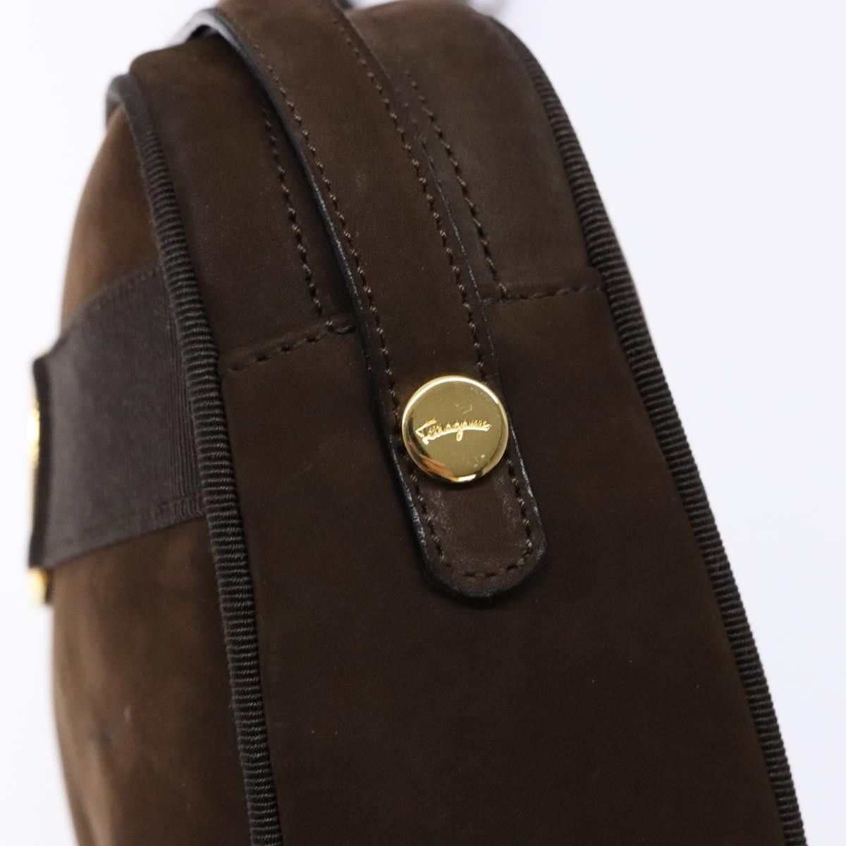Salvatore Ferragamo Salvatore Ferragamo Vala Shoulder Bag Suede Size ONE SIZE - 19 Thumbnail