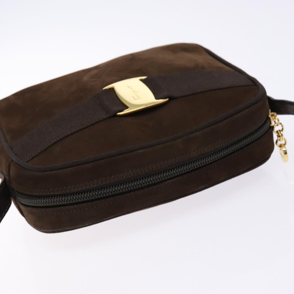 Salvatore Ferragamo Salvatore Ferragamo Vala Shoulder Bag Suede Size ONE SIZE - 15 Thumbnail