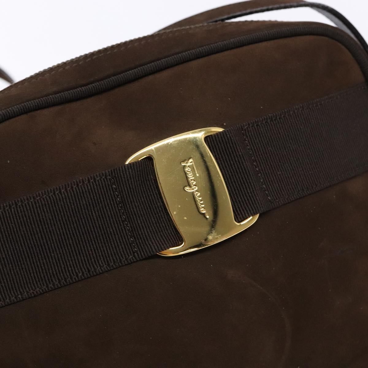 Salvatore Ferragamo Salvatore Ferragamo Vala Shoulder Bag Suede Size ONE SIZE - 12 Thumbnail
