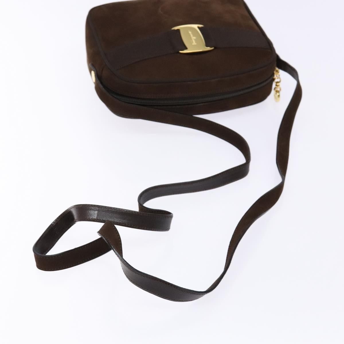 Salvatore Ferragamo Salvatore Ferragamo Vala Shoulder Bag Suede Size ONE SIZE - 7 Thumbnail