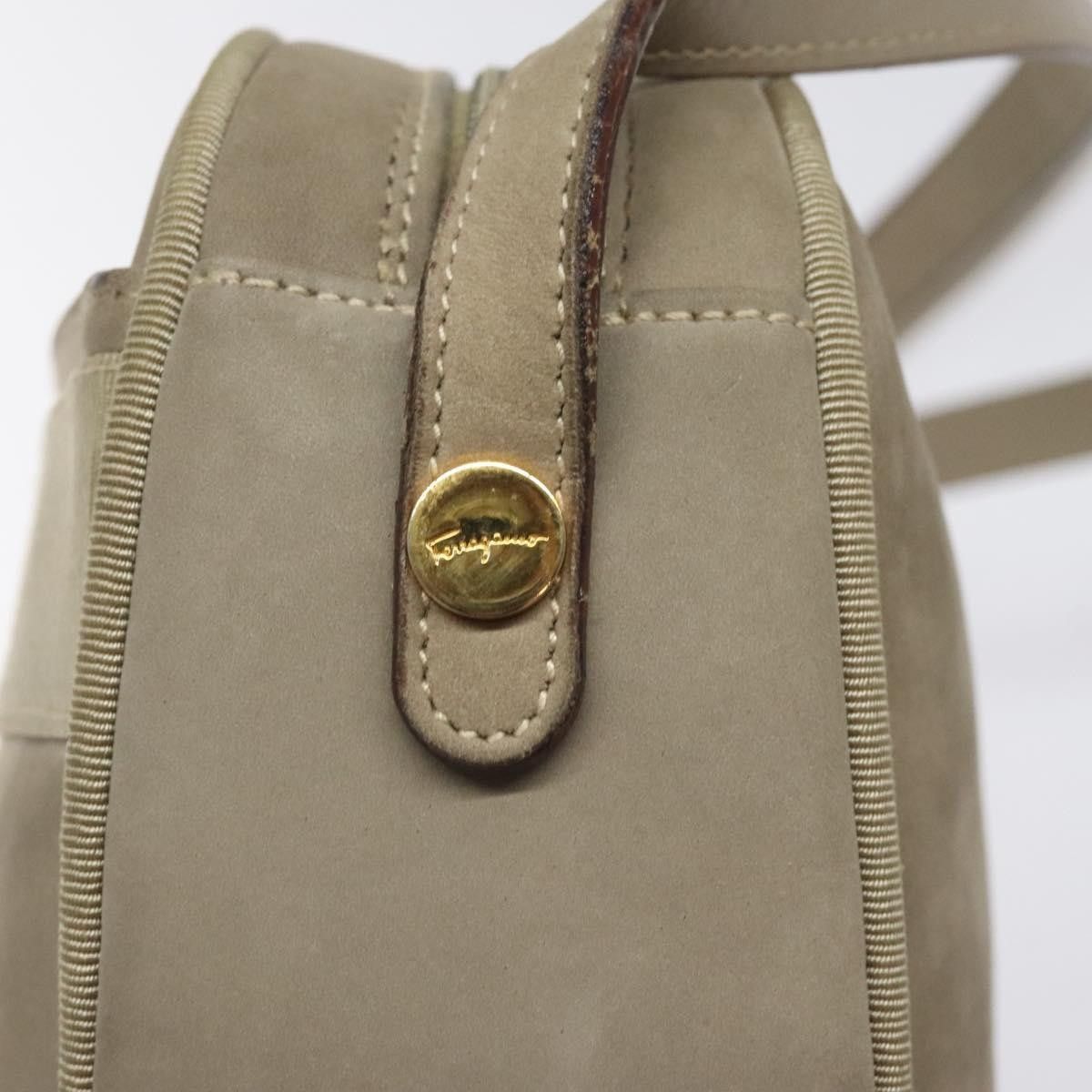Salvatore Ferragamo Salvatore Ferragamo Vala Shoulder Bag Suede Size ONE SIZE - 12 Thumbnail