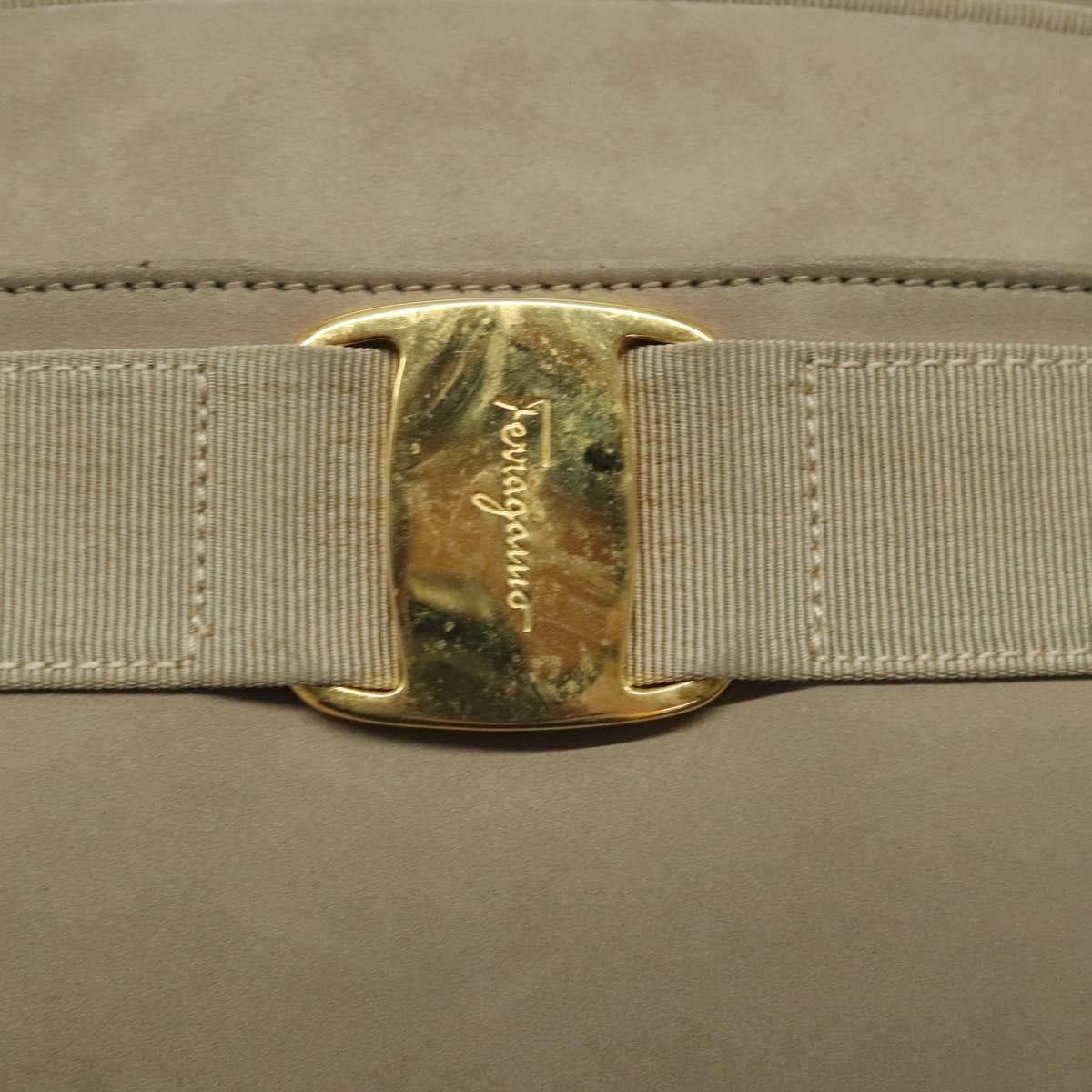 Salvatore Ferragamo Salvatore Ferragamo Vala Shoulder Bag Suede Size ONE SIZE - 16 Thumbnail