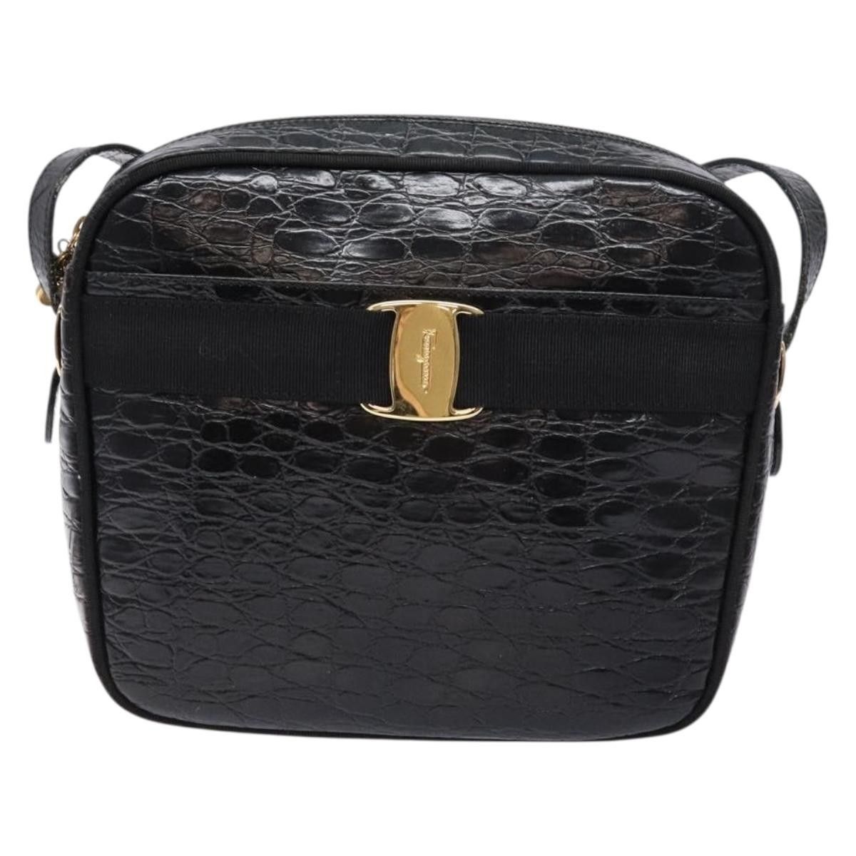 Salvatore Ferragamo Salvatore Ferragamo Vala Shoulder Bag Leather Size ONE SIZE - 17 Thumbnail
