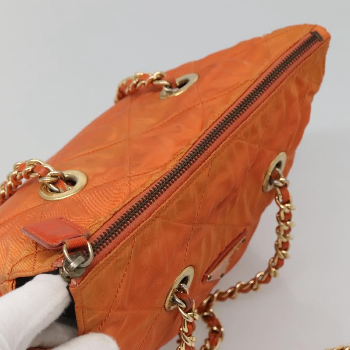 Prada Prada Chain Shoulder Bag Quilted Tessuto Size ONE SIZE - 17 Thumbnail