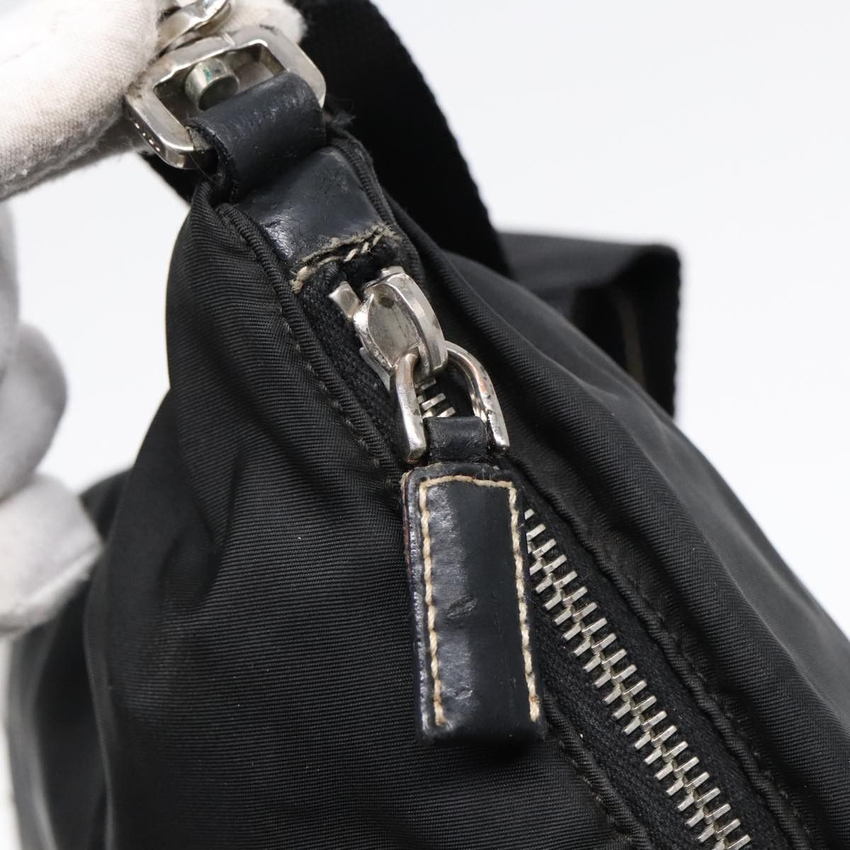 Prada Prada Zip Messenger Bag Tessuto with Leather Size ONE SIZE - 14 Thumbnail