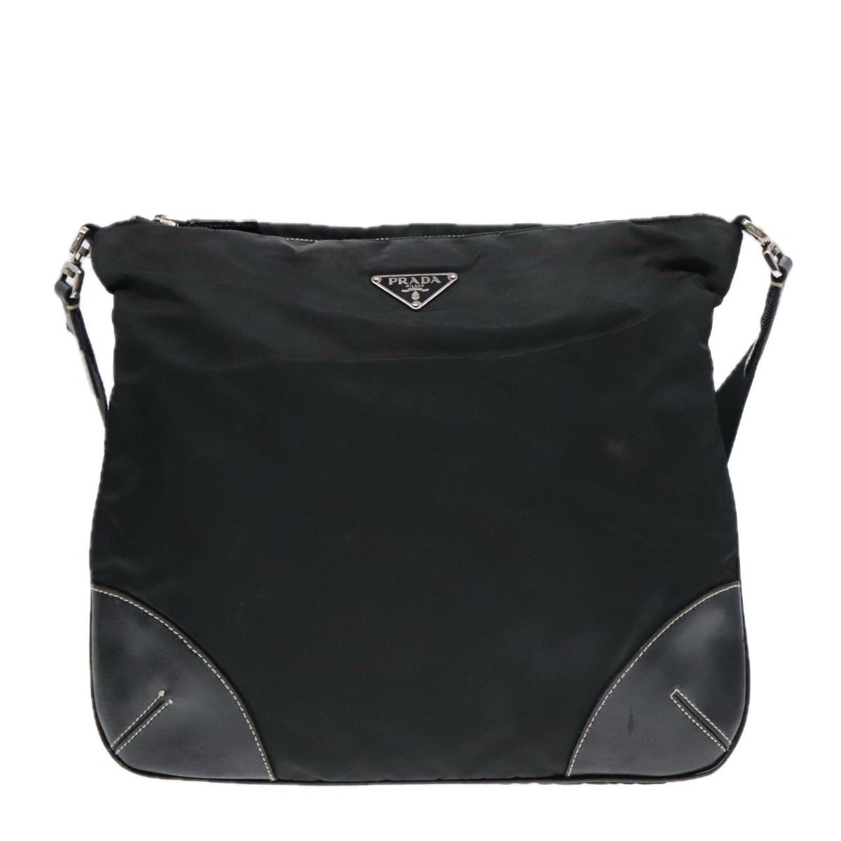 Prada Prada Zip Messenger Bag Tessuto with Leather Size ONE SIZE - 19 Thumbnail